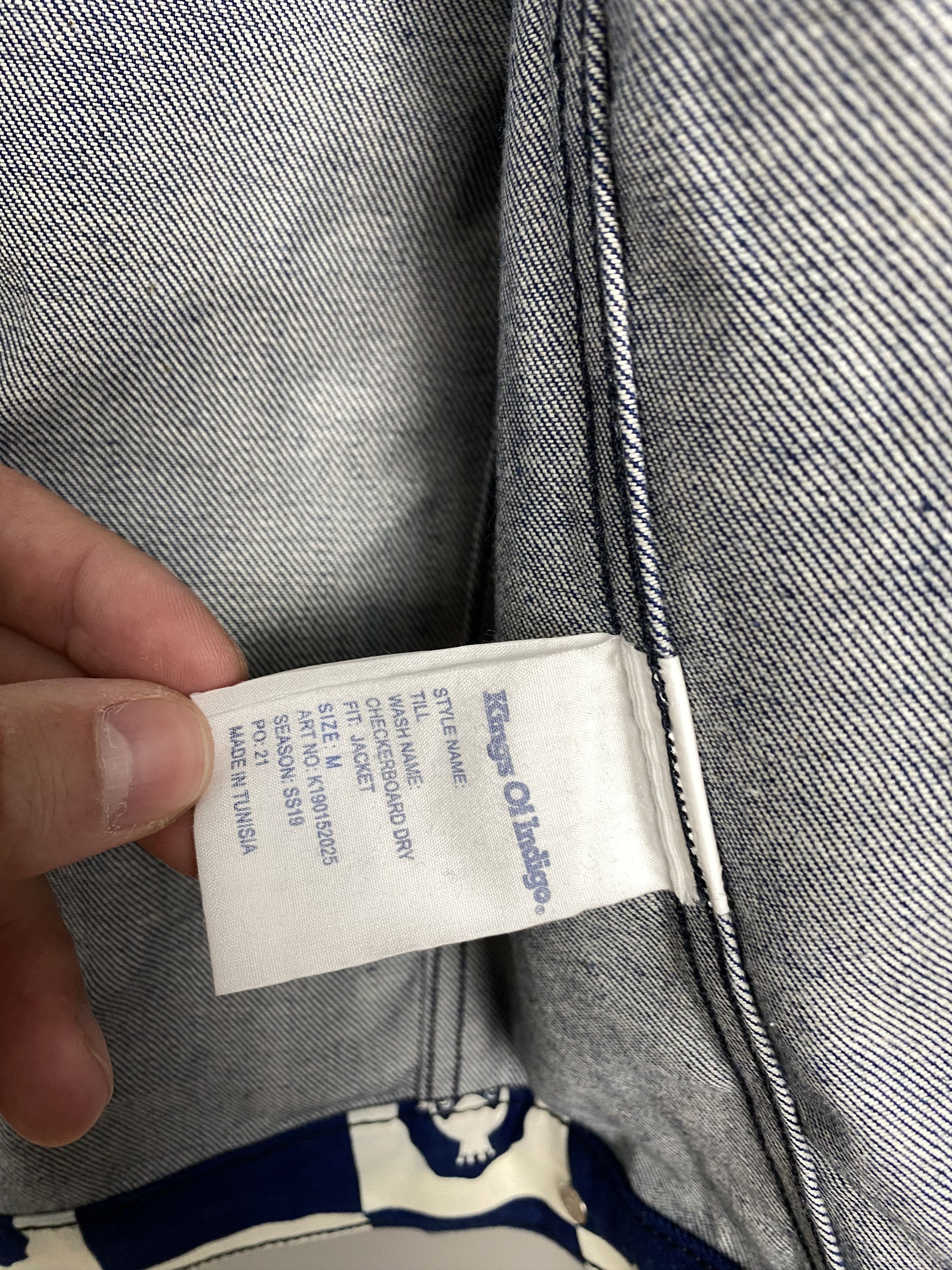 Kings Of Indigo NEW K.O.I. King Of Indigo SS19 Till Monogram Checkered Size US M / EU 48-50 / 2 - 10 Thumbnail