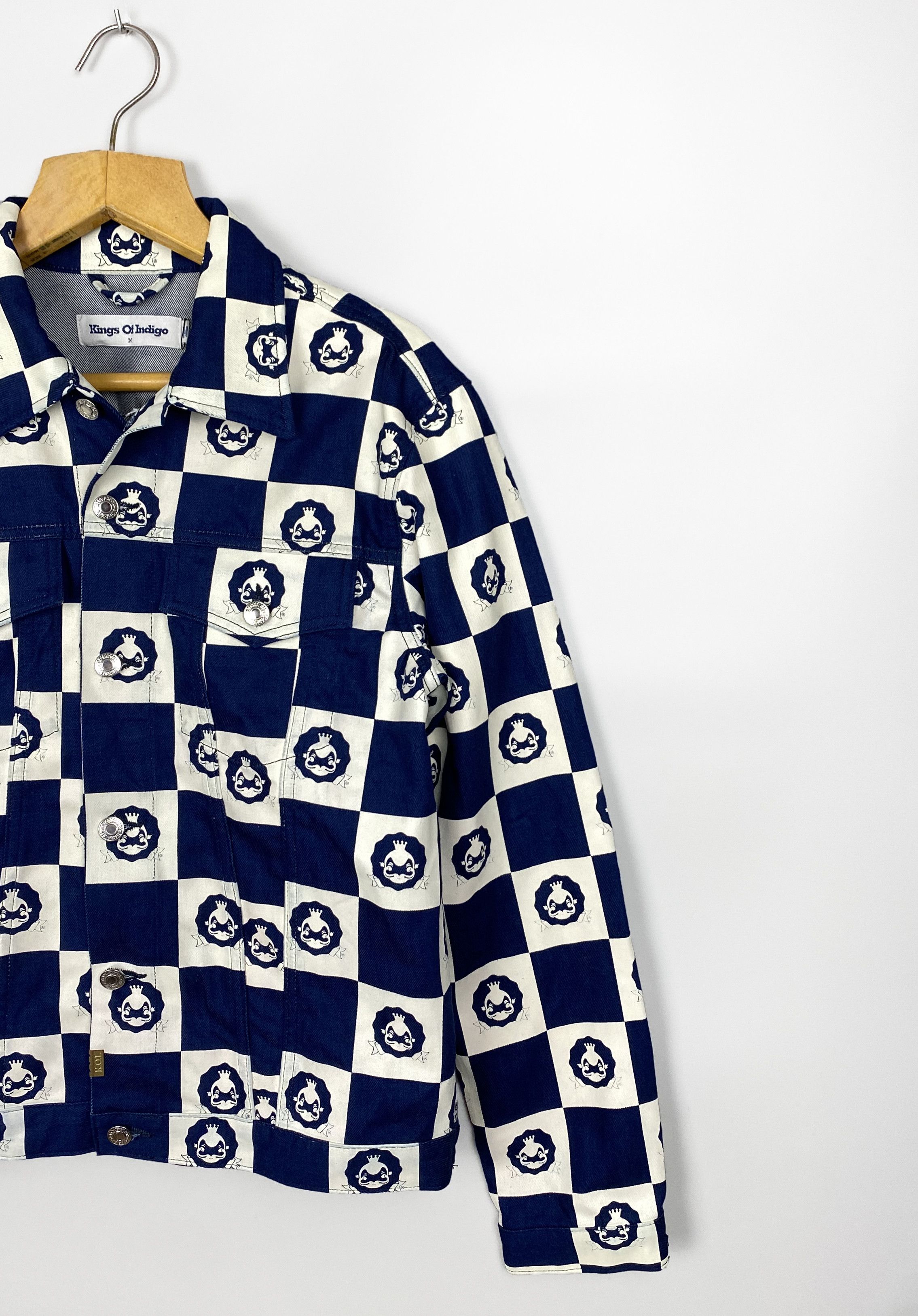 Kings Of Indigo NEW K.O.I. King Of Indigo SS19 Till Monogram Checkered Size US M / EU 48-50 / 2 - 3 Thumbnail