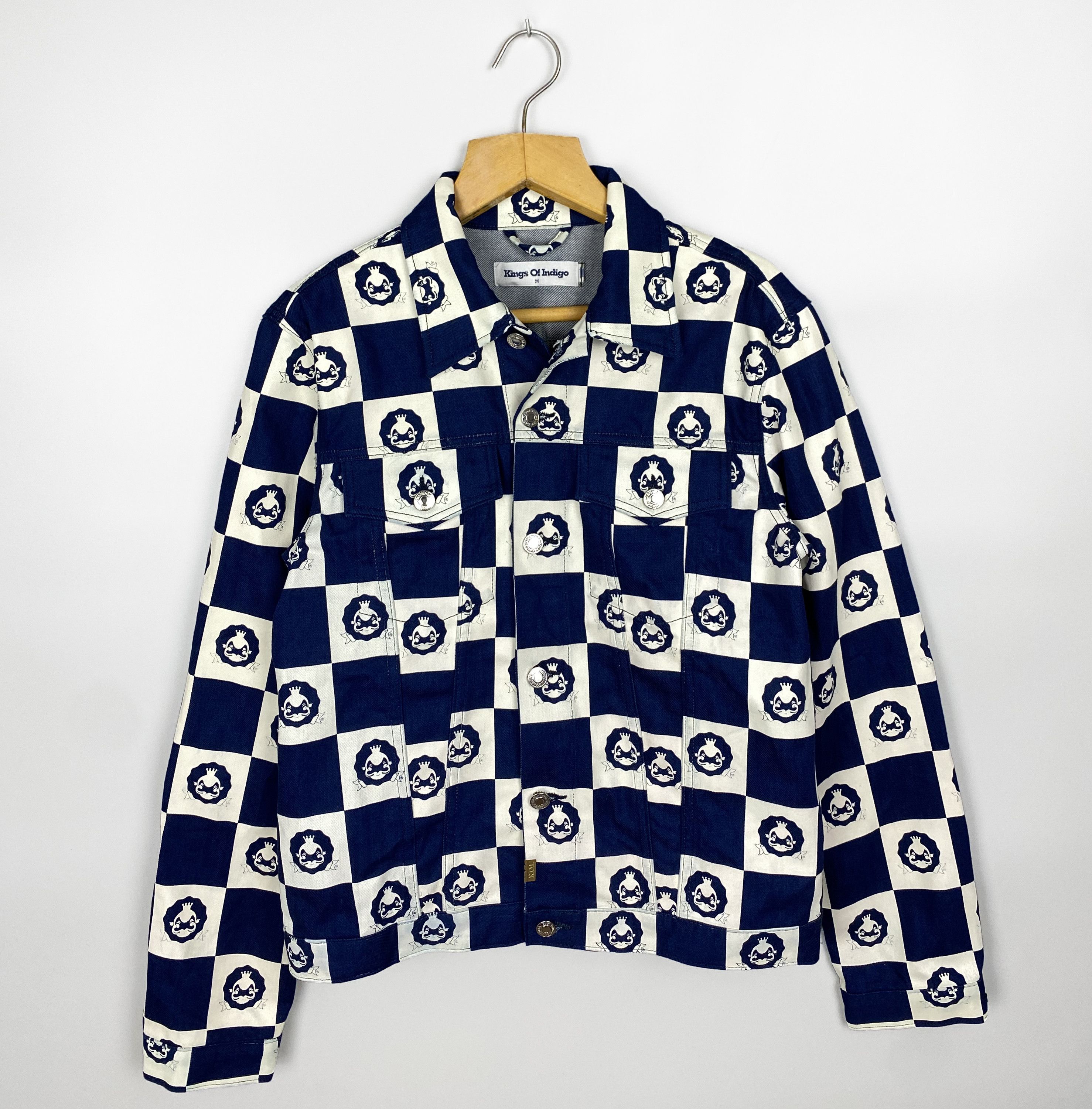 Kings Of Indigo NEW K.O.I. King Of Indigo SS19 Till Monogram Checkered Size US M / EU 48-50 / 2 - 1 Thumbnail