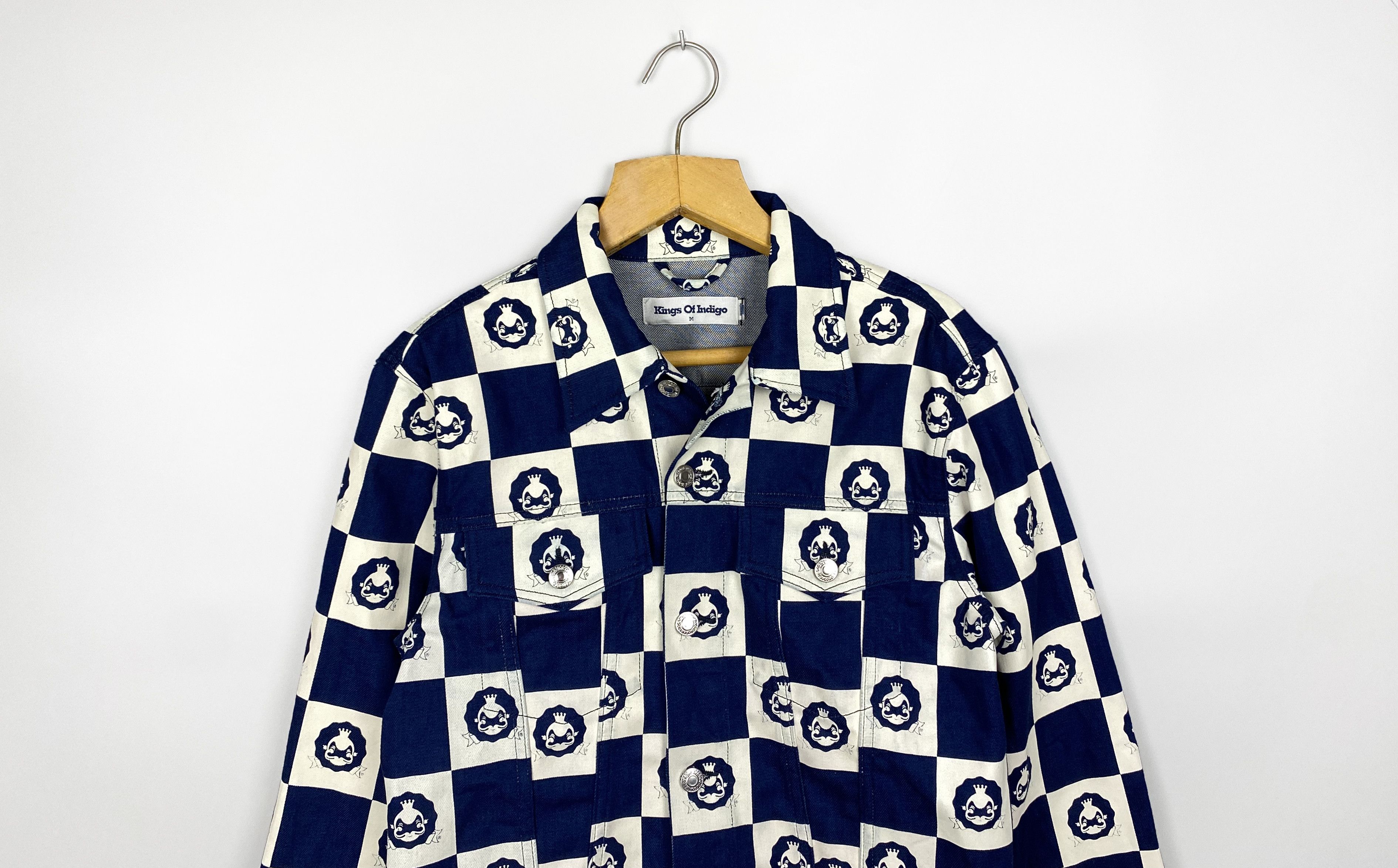 Kings Of Indigo NEW K.O.I. King Of Indigo SS19 Till Monogram Checkered Size US M / EU 48-50 / 2 - 4 Thumbnail