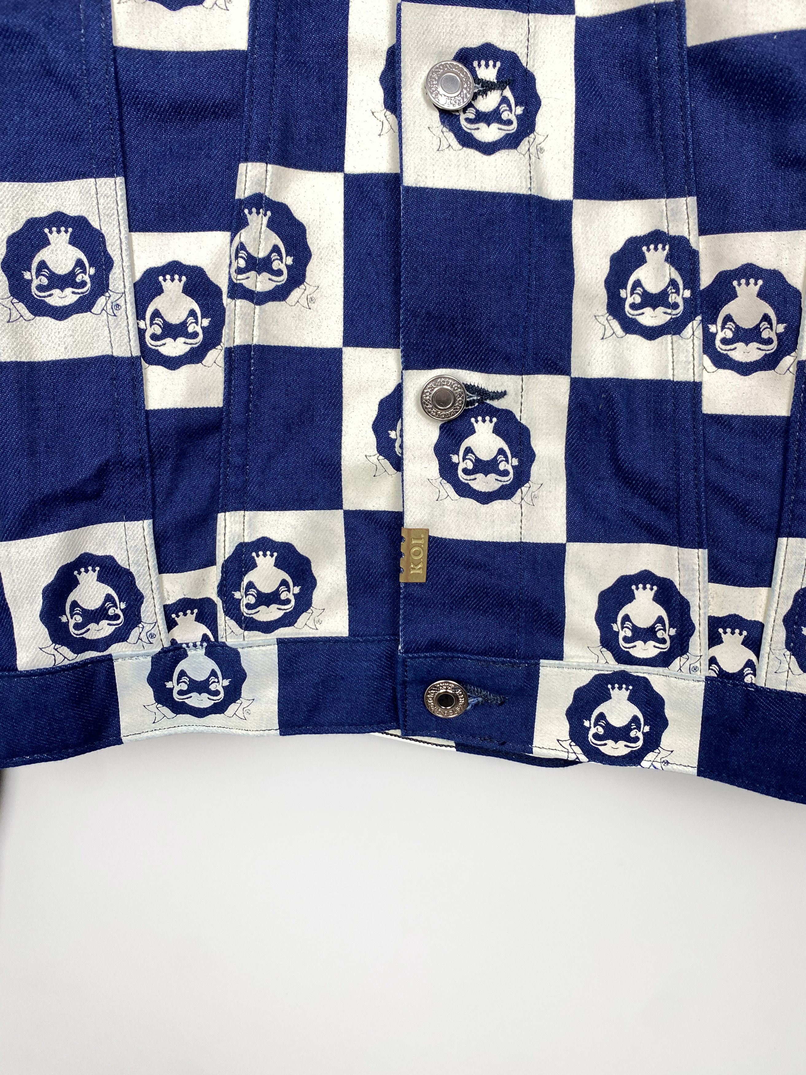 Kings Of Indigo NEW K.O.I. King Of Indigo SS19 Till Monogram Checkered Size US M / EU 48-50 / 2 - 6 Thumbnail