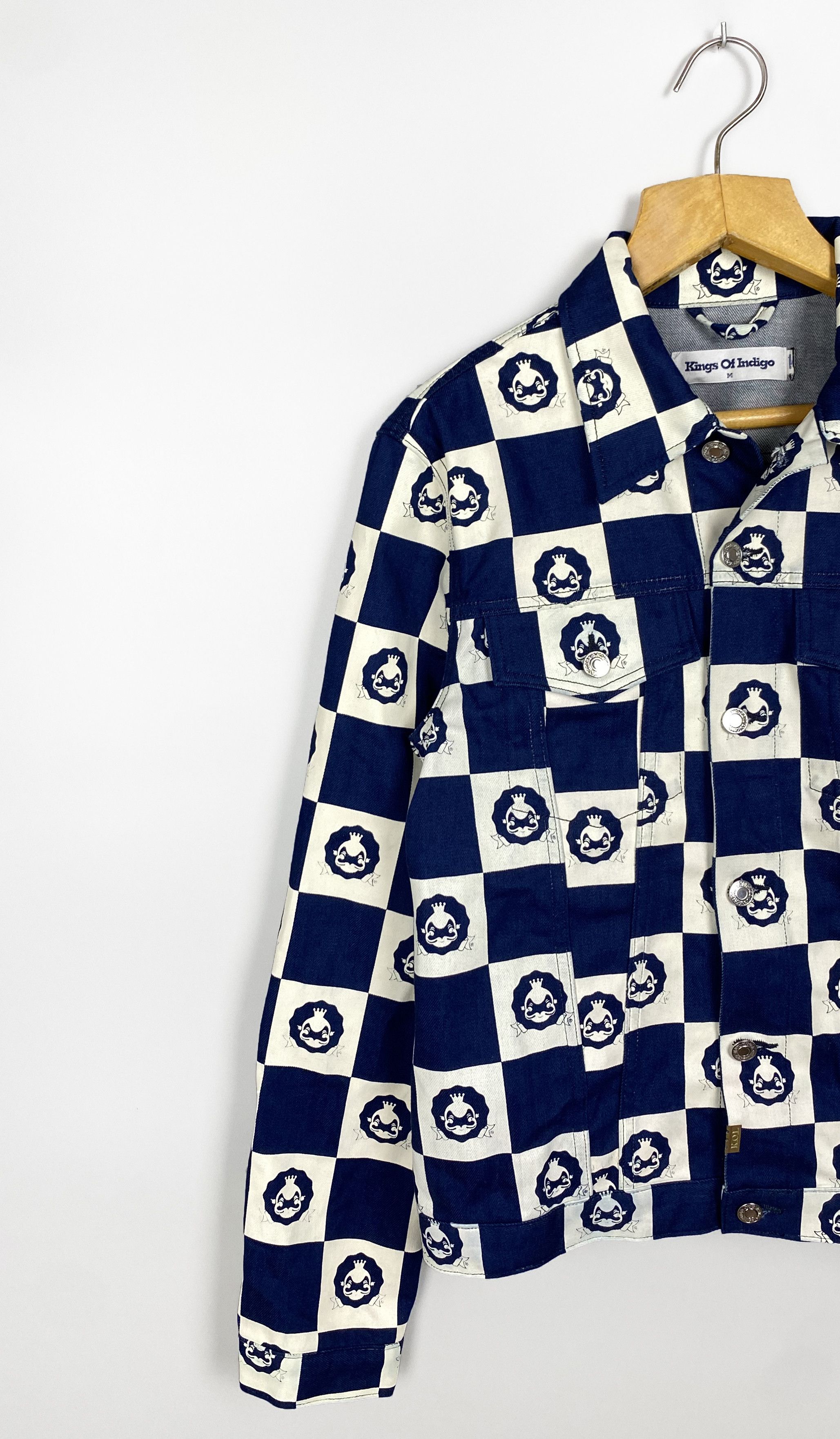 Kings Of Indigo NEW K.O.I. King Of Indigo SS19 Till Monogram Checkered Size US M / EU 48-50 / 2 - 2 Thumbnail