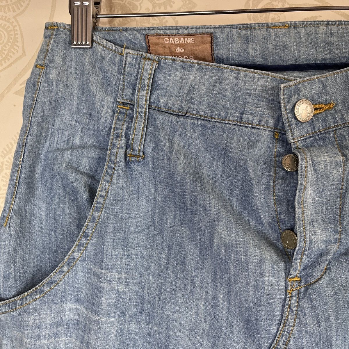 CABANE de ZUCCa × Issey Miyake × Zucca Issey Miyake Assymmetrical Cabane De Zucca Denim Jeans Japan Size US 30 / EU 46 - 7 Thumbnail