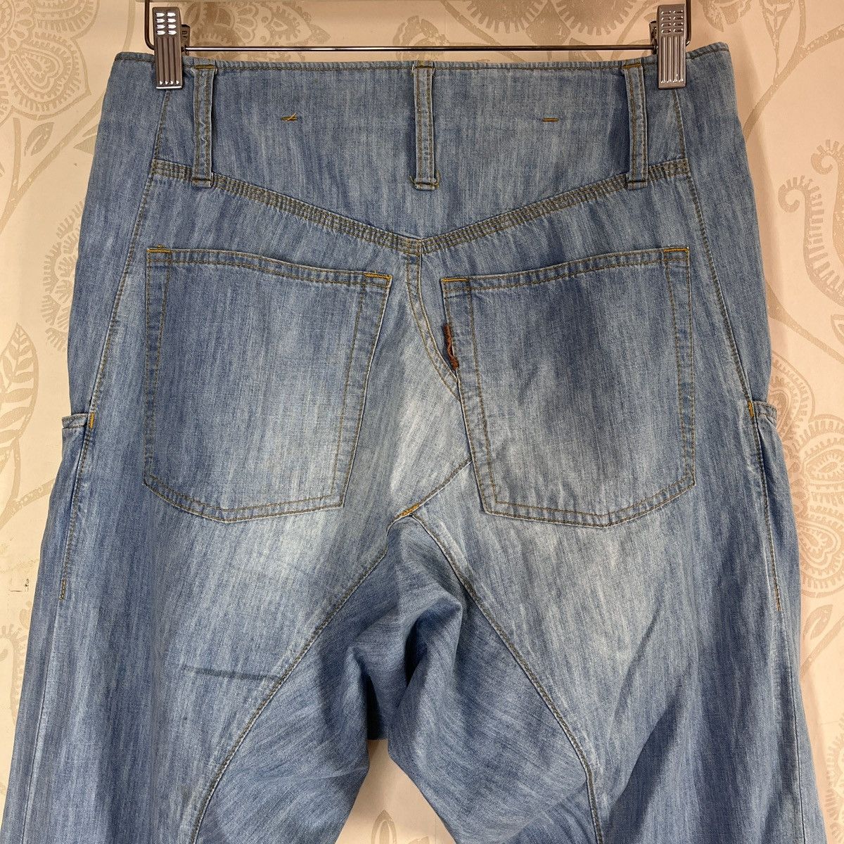 CABANE de ZUCCa × Issey Miyake × Zucca Issey Miyake Assymmetrical Cabane De Zucca Denim Jeans Japan Size US 30 / EU 46 - 21 Thumbnail