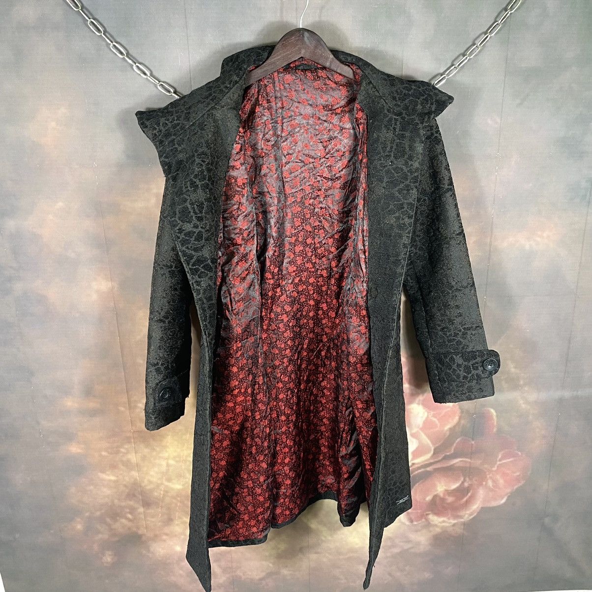 Japanese Brand × Vintage Vintage Japanese Leapard Lining Rose Trech Coat Size M / US 6-8 / IT 42-44 - 11 Thumbnail