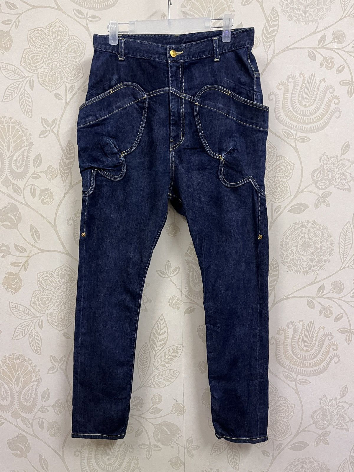 Indigo × Issey Miyake × mercibeaucoup Issey Miyake Mercibeaucoup 3D Pockets Indigo Ink Japan Size US 30 / EU 46 - 3 Thumbnail