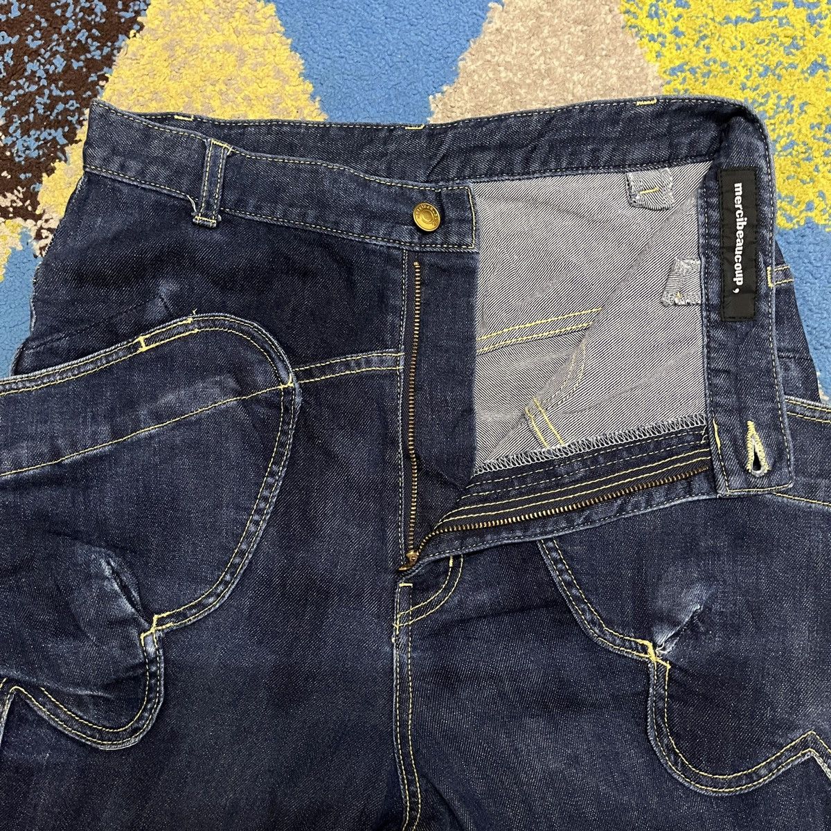 Indigo × Issey Miyake × mercibeaucoup Issey Miyake Mercibeaucoup 3D Pockets Indigo Ink Japan Size US 30 / EU 46 - 8 Thumbnail