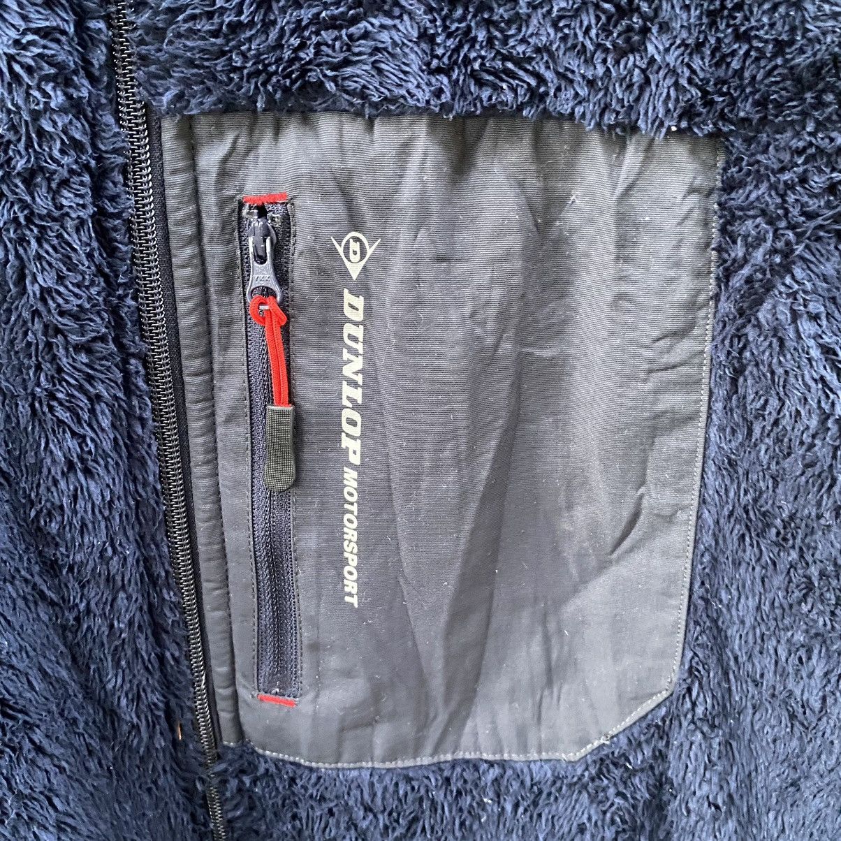 Japanese Brand × Vintage OFFER🔥Vintage Dunlop Motorsport Sherpa DeepPile Zip Jacket Size US L / EU 52-54 / 3 - 3 Thumbnail