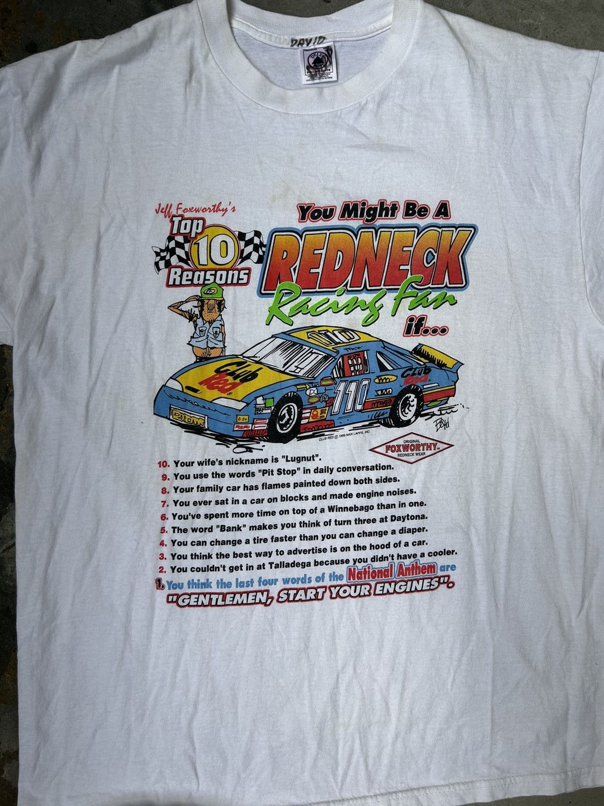 NASCAR × Vintage Vintage 90s Racing NASCAR Graphic T Shirt Tee Size US XL / EU 56 / 4 - 2 Thumbnail