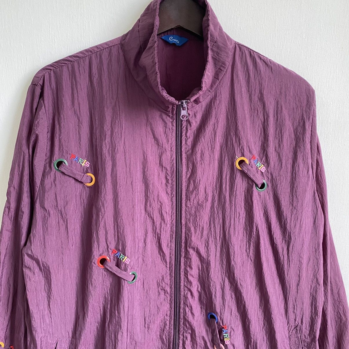 Japanese Brand × Vintage OFFER🔥Vintage Unbranded Paris Zip up Light weight Jacket Size US L / EU 52-54 / 3 - 3 Thumbnail