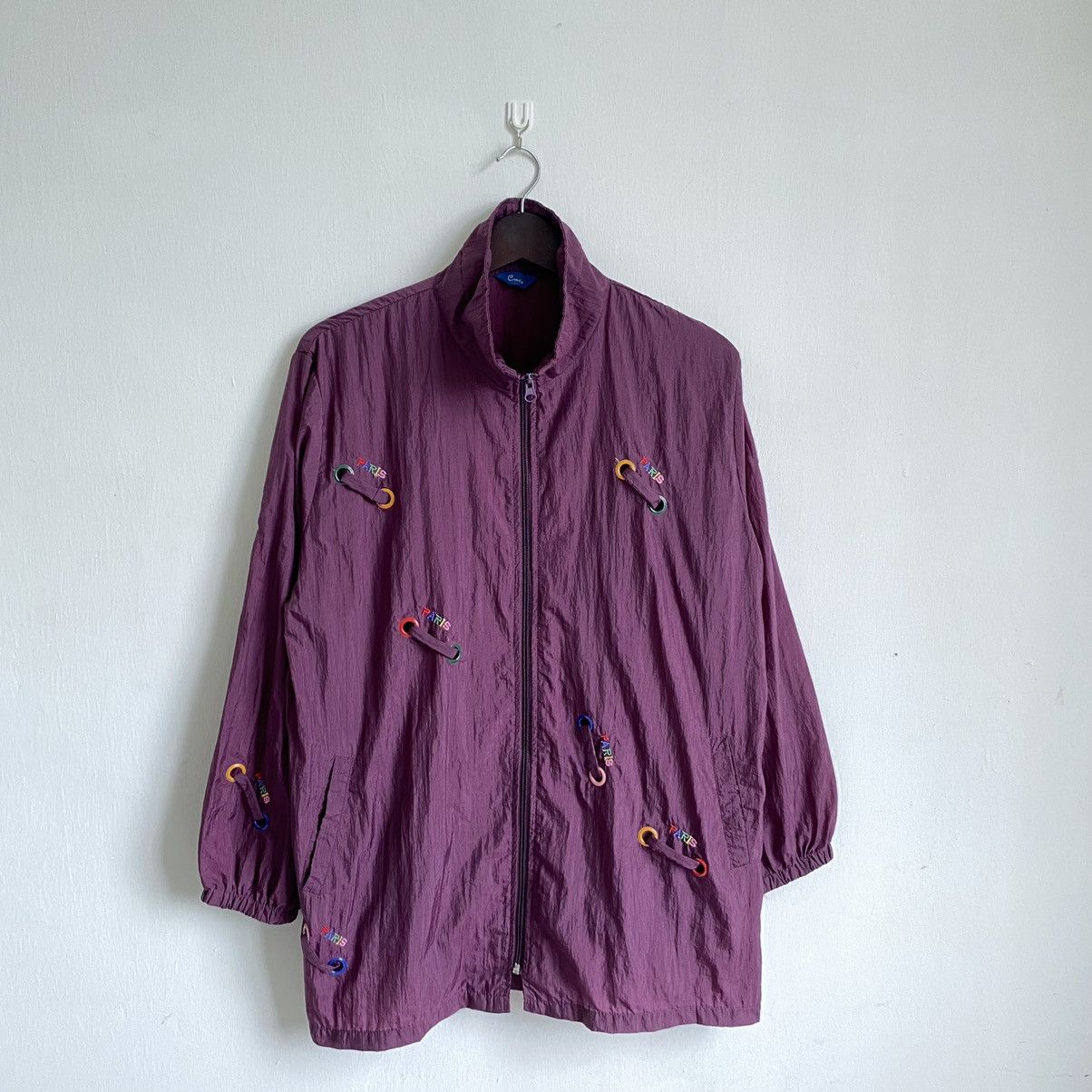 Japanese Brand × Vintage OFFER🔥Vintage Unbranded Paris Zip up Light weight Jacket Size US L / EU 52-54 / 3 - 2 Thumbnail