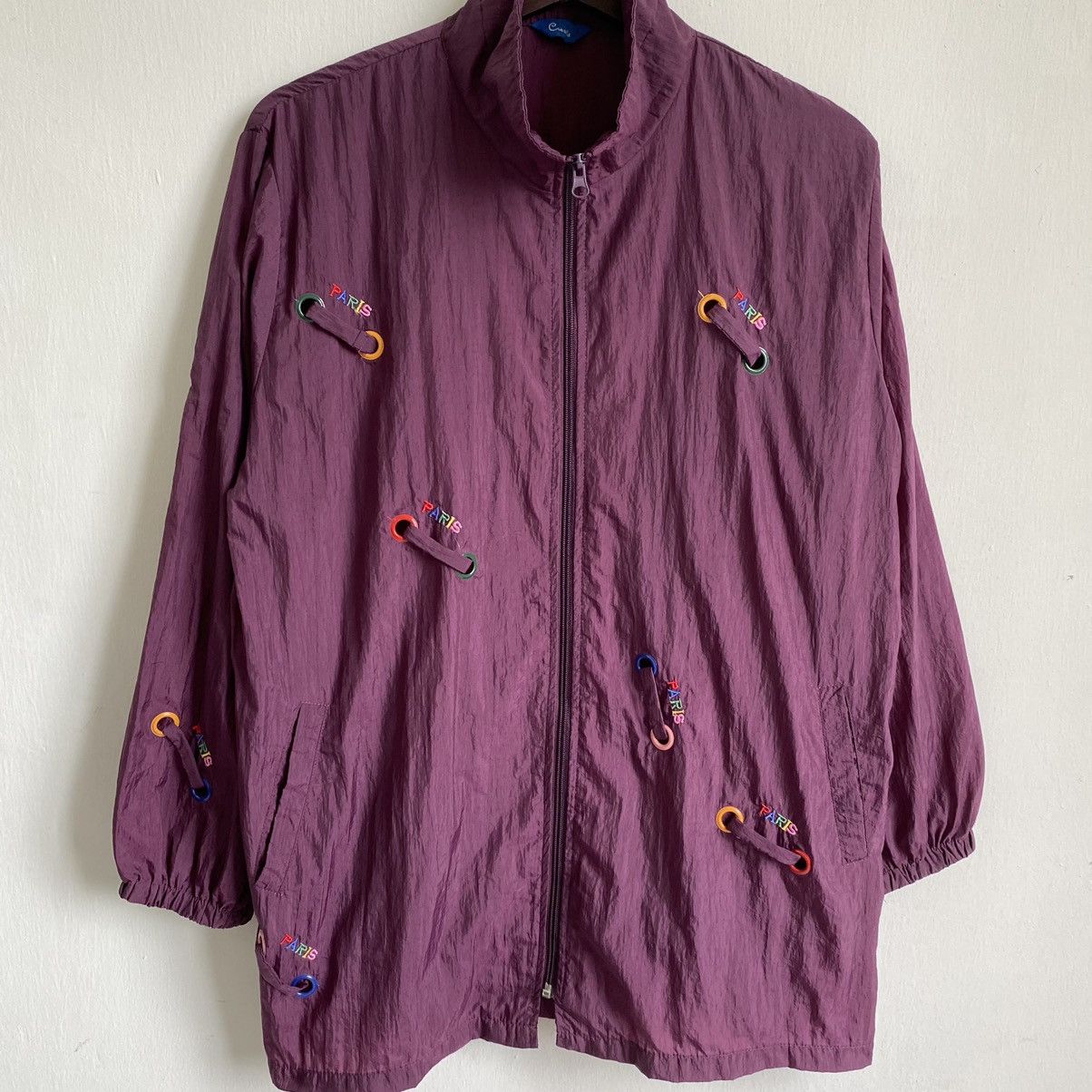 Japanese Brand × Vintage OFFER🔥Vintage Unbranded Paris Zip up Light weight Jacket Size US L / EU 52-54 / 3 - 1 Thumbnail