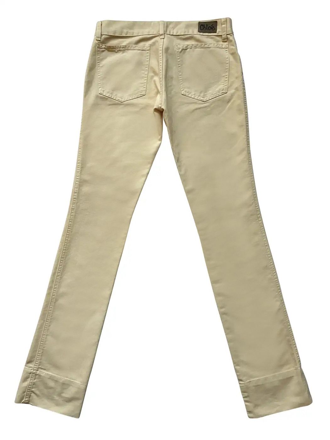 Chloe ⚡️QUICK SALE⚡️2005 Chloe by Phoebe Philo Cream Jeans Pants Size 26" / US 2 / IT 38 - 2 Thumbnail