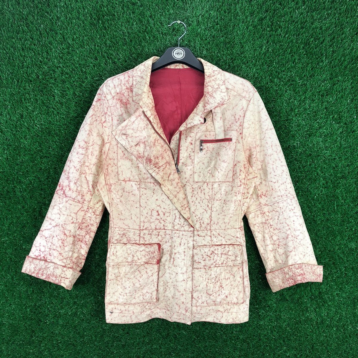 Vintage 80's Waxed Cracked Women Jacket Unbranded