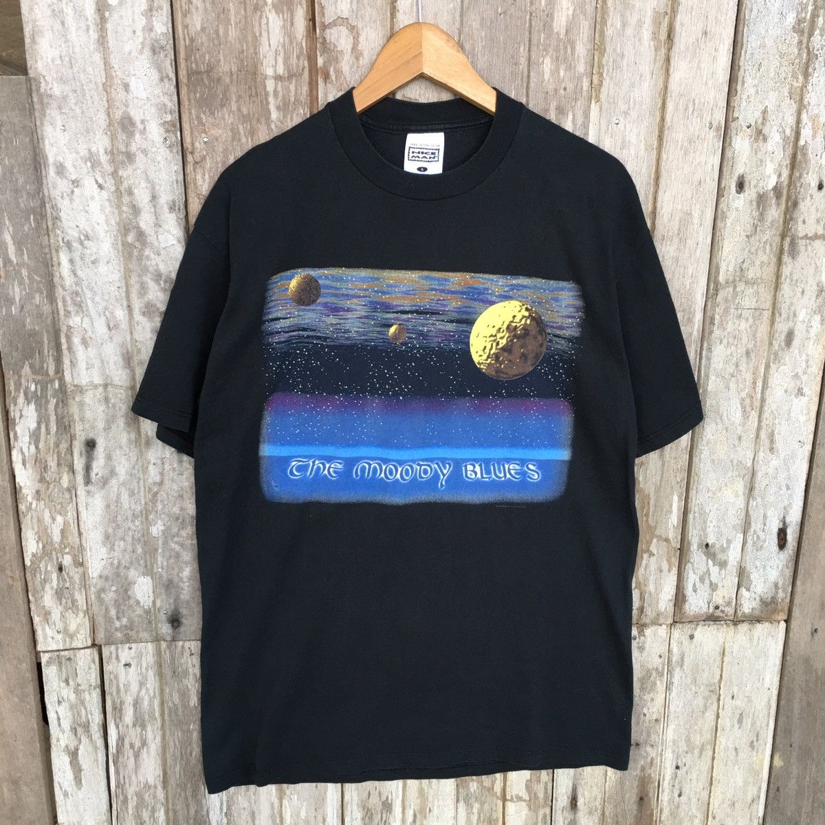 Band Tees 💥SICK💥 VINTAGE Faded 90s The Moody Blues ERD GRUNGE TSHIRT Size US L / EU 52-54 / 3 - 1 Thumbnail