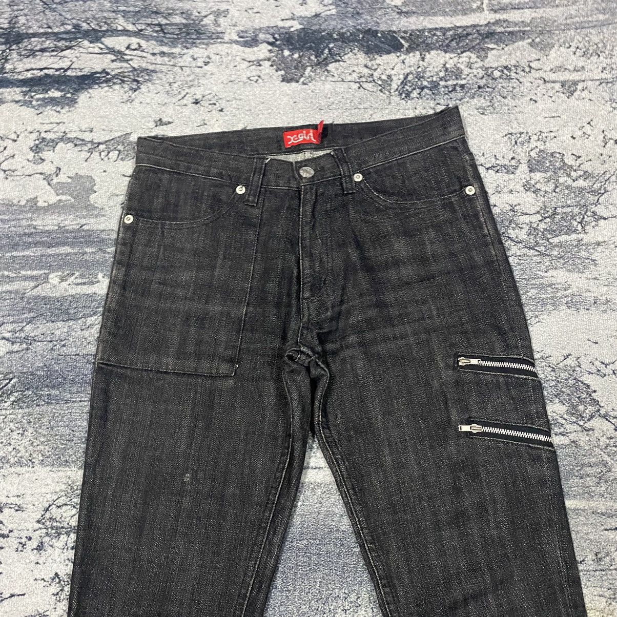 Girl Skateboards × Japanese Brand × Vintage Vintage Japanese Xgirl Skate Brand Tactical Zipper Denim Size 29" - 2 Thumbnail
