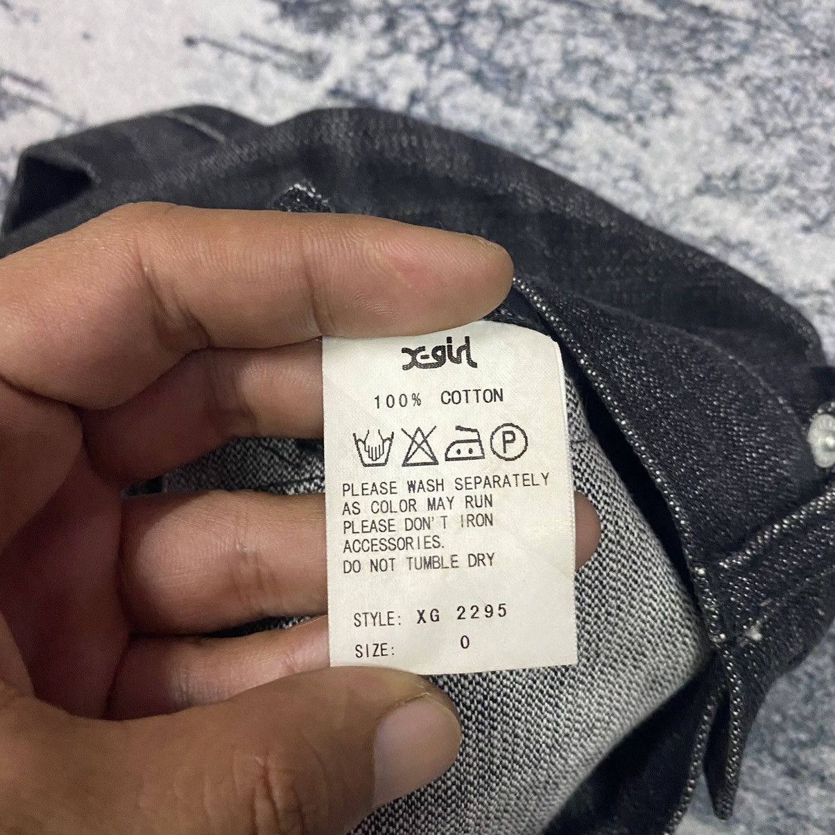 Girl Skateboards × Japanese Brand × Vintage Vintage Japanese Xgirl Skate Brand Tactical Zipper Denim Size 29" - 14 Thumbnail