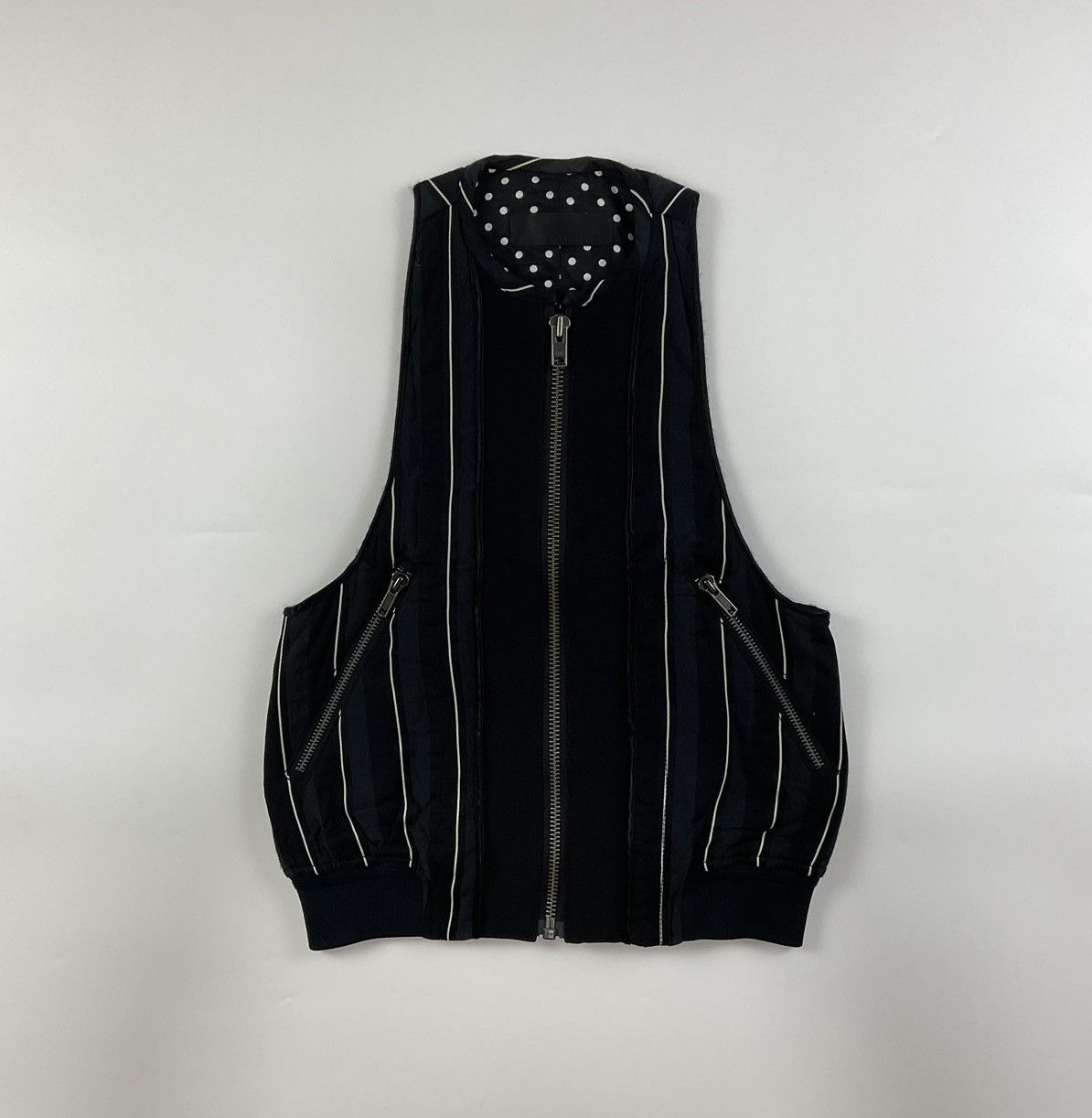 image of Haider Ackermann Zip Up Vest in Black, Women's (Size XS)