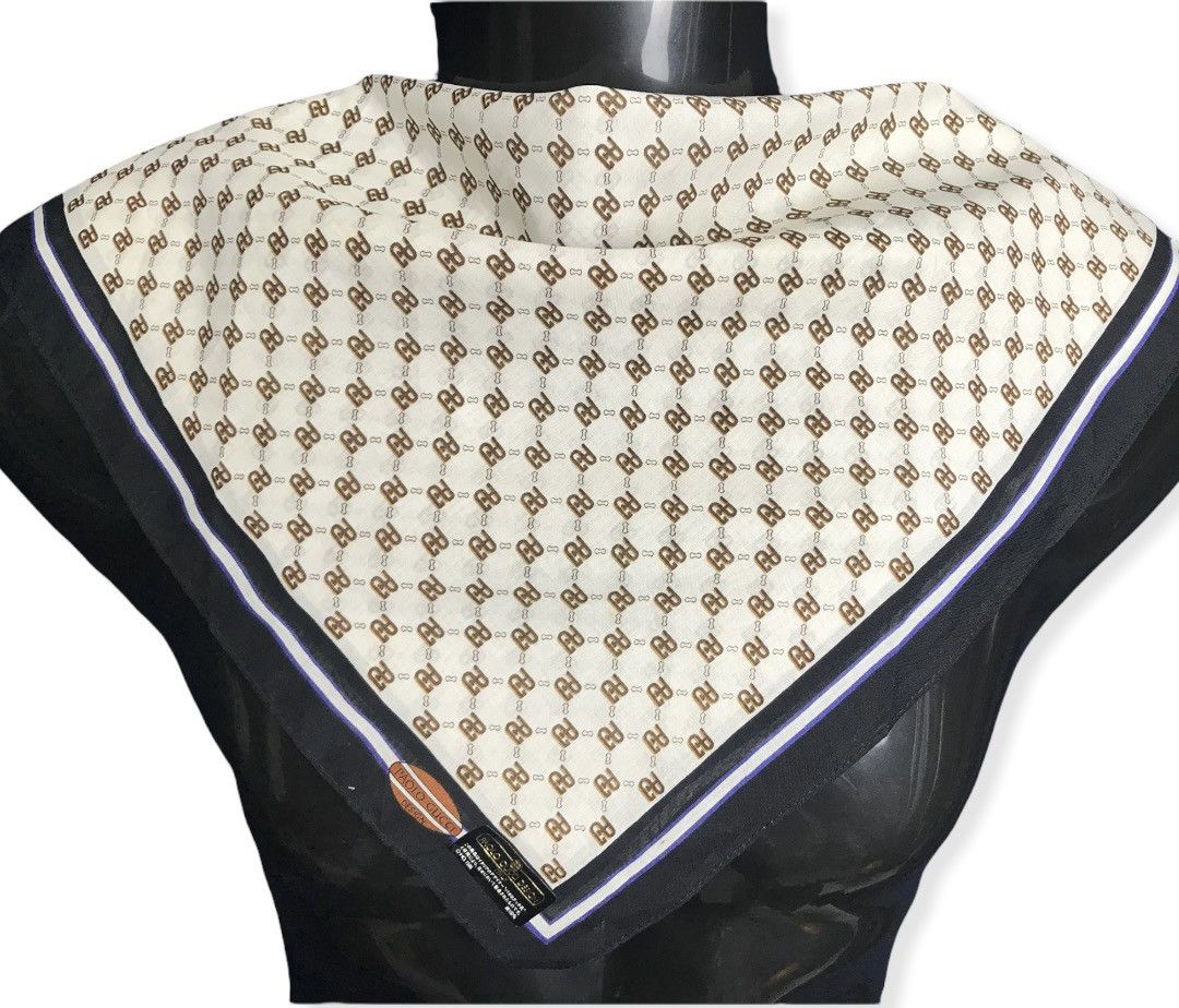 Other × Paolo Gucci × Vintage Paolo Gucci Monigram Handkerchief / Bandana / Neckerchief Size ONE SIZE - 2 Thumbnail