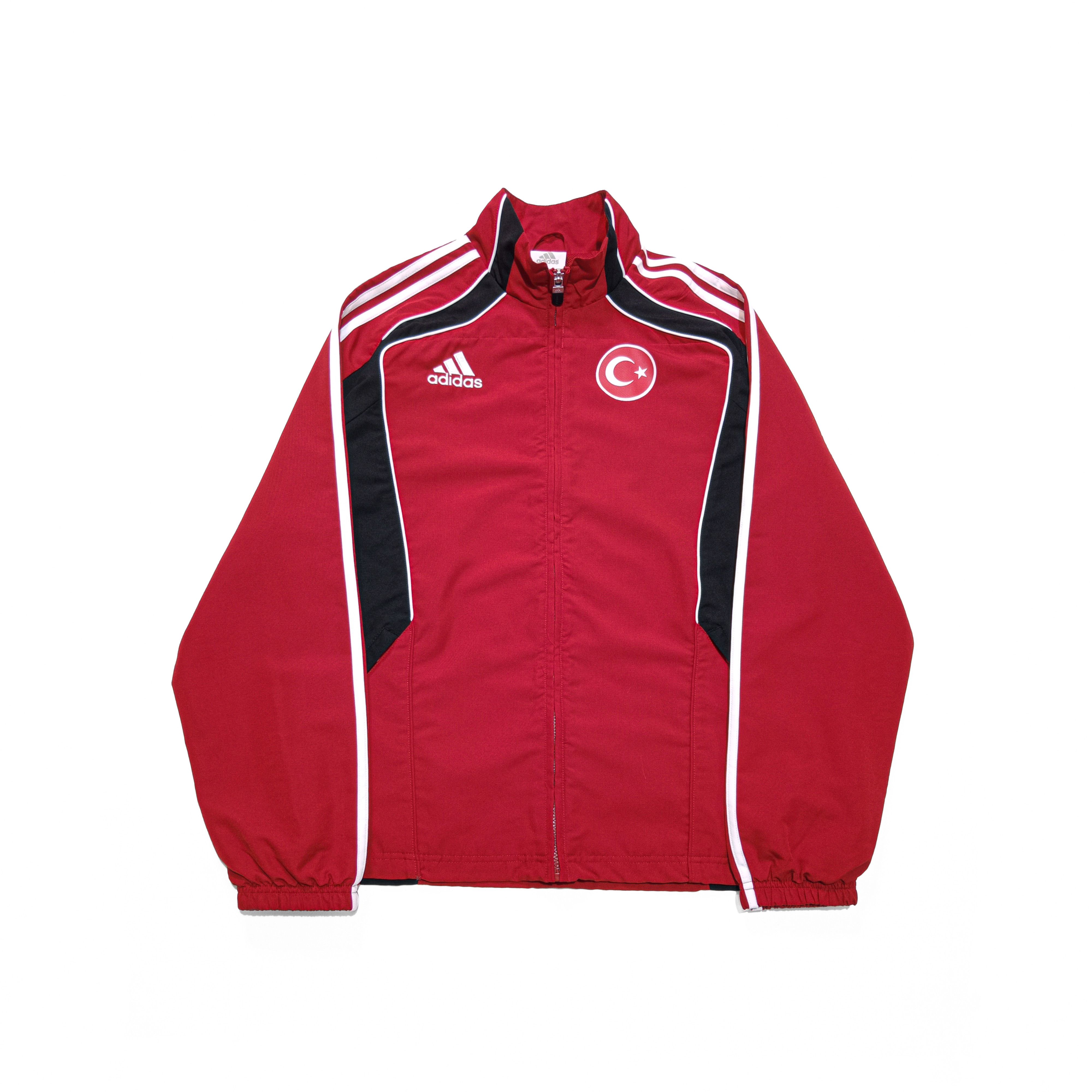 Adidas Vintage track top jacket p48301 L TURKEY TURKIYE OFFICIAL NATIONAL Grailed