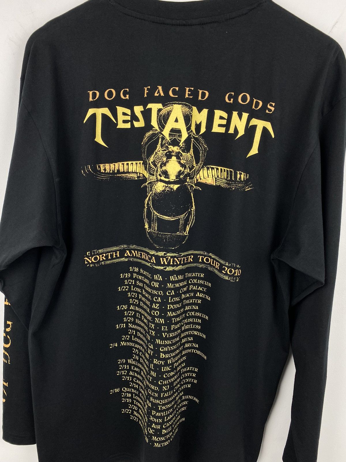 Band Tees 2010 Testament Dog Faced Gods Long Sleeve Exodus Nirvana Size US M / EU 48-50 / 2 - 10 Thumbnail