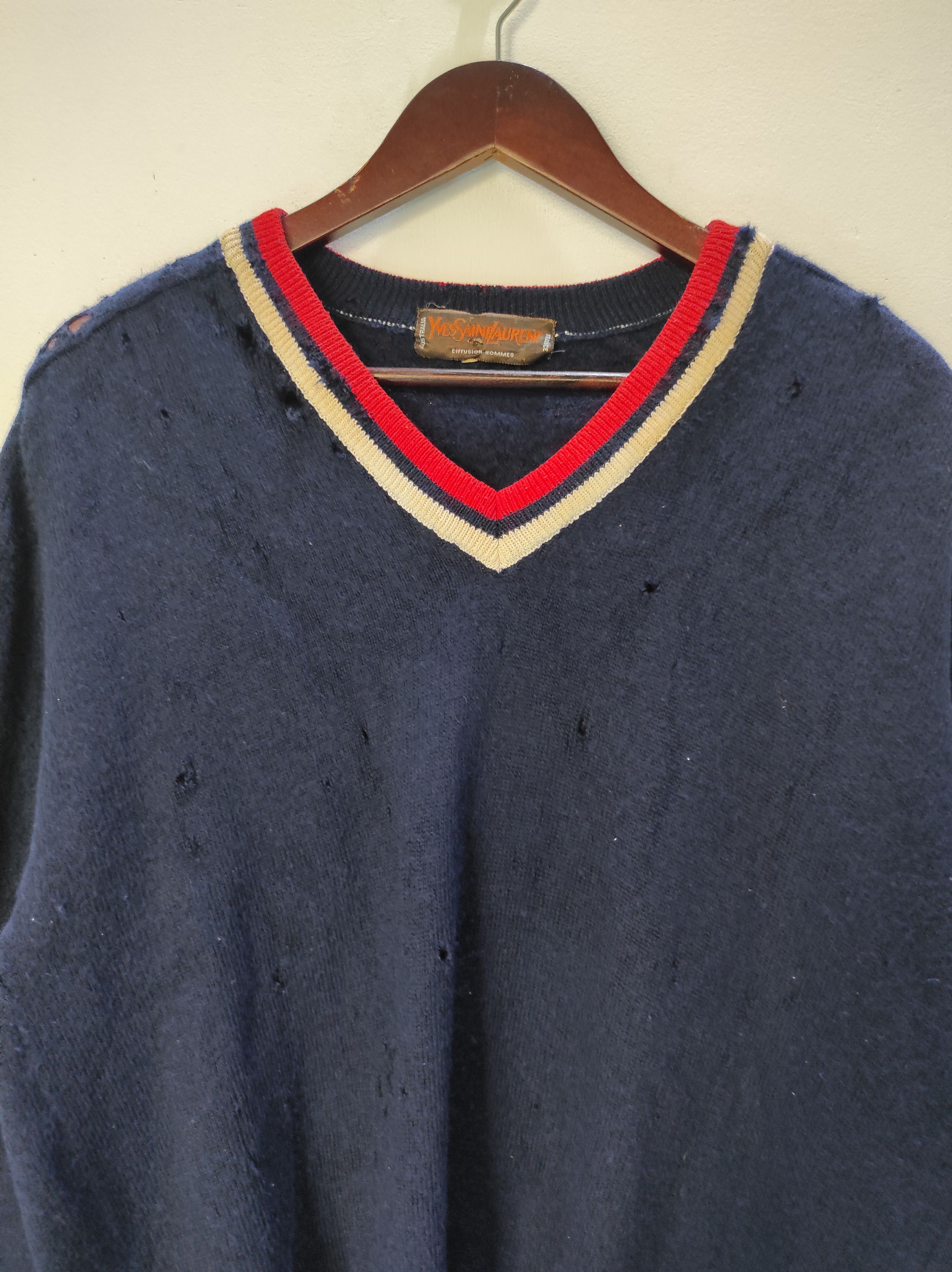 Yves Saint Laurent Vintage Yves Saint Laurent YSL Orange Tag Knitwear Size US M / EU 48-50 / 2 - 2 Thumbnail
