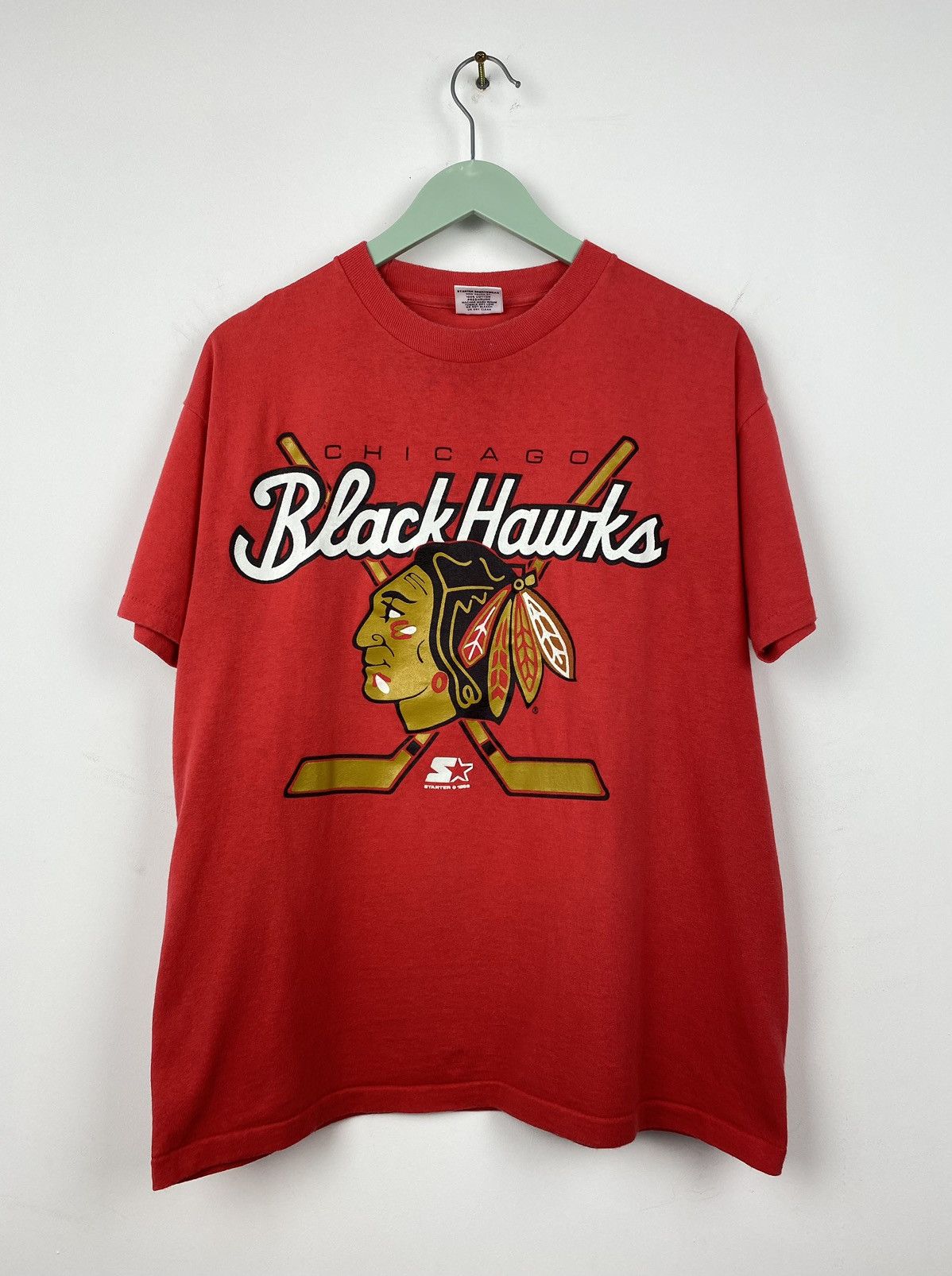 Starter Vintage Chicago Blackhawks Starter T Shirt Rangers Kings Size US M / EU 48-50 / 2 - 1 Thumbnail