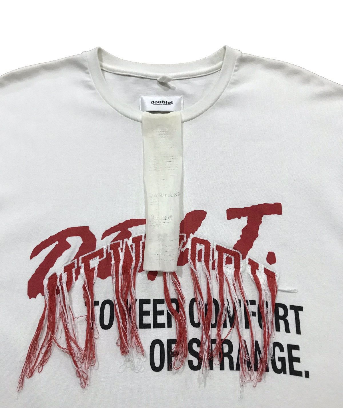 Doublet 17SS Fringe Embroidery T-Shirt Size US L / EU 52-54 / 3 - 3 Thumbnail