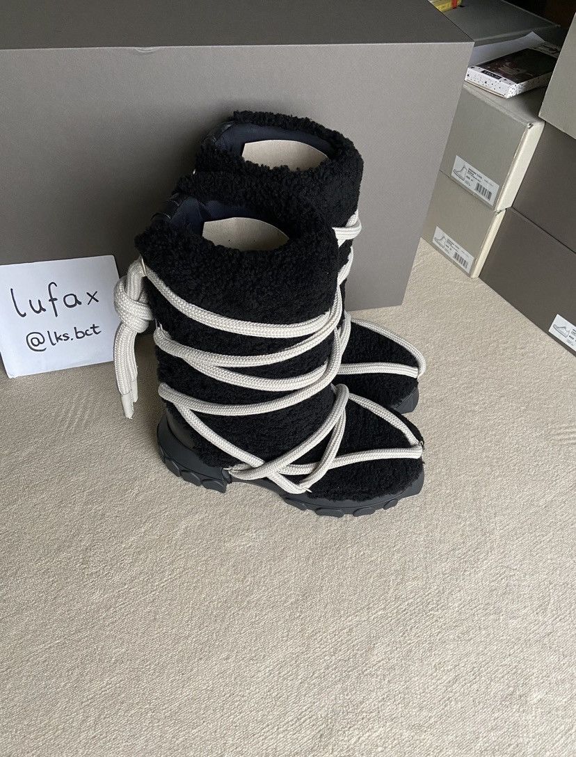 Rick Owens NEW | *INTEREST CHECK* FW22 STROBE LUNAR SHEARLING TRACTOR Size US 11 / EU 44 - 15 Thumbnail