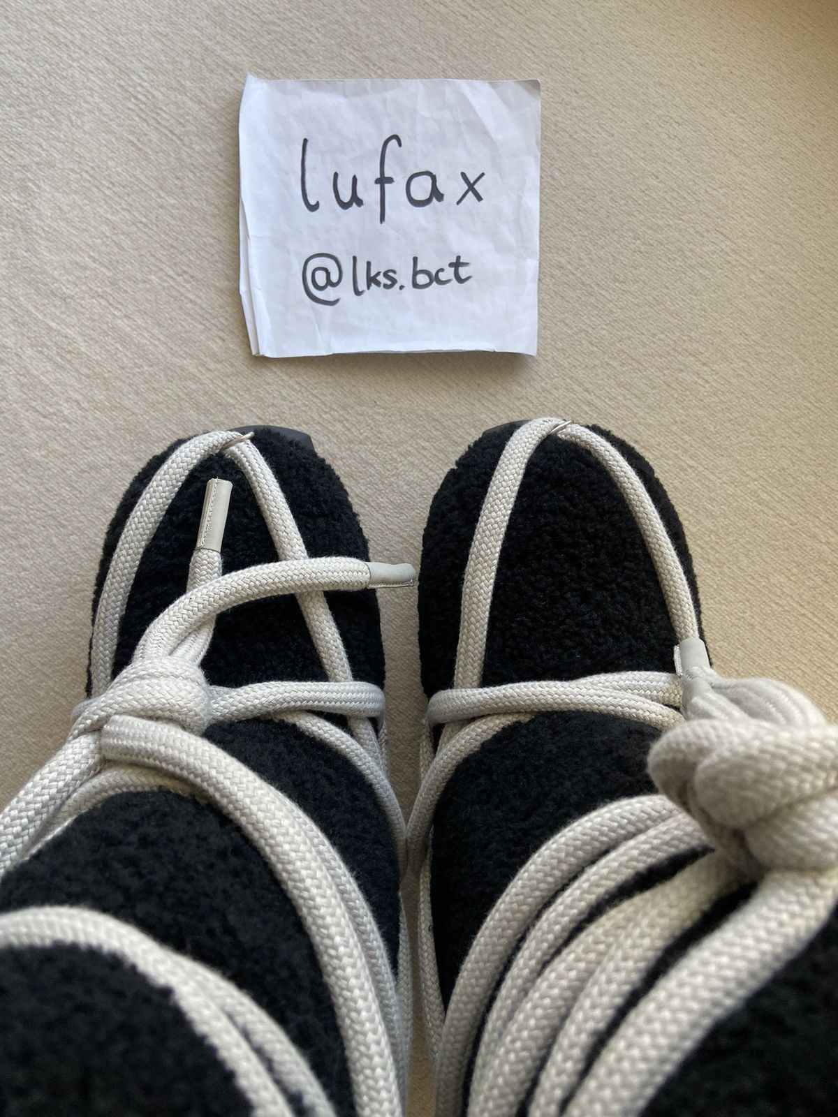 Rick Owens NEW | *INTEREST CHECK* FW22 STROBE LUNAR SHEARLING TRACTOR Size US 11 / EU 44 - 9 Thumbnail
