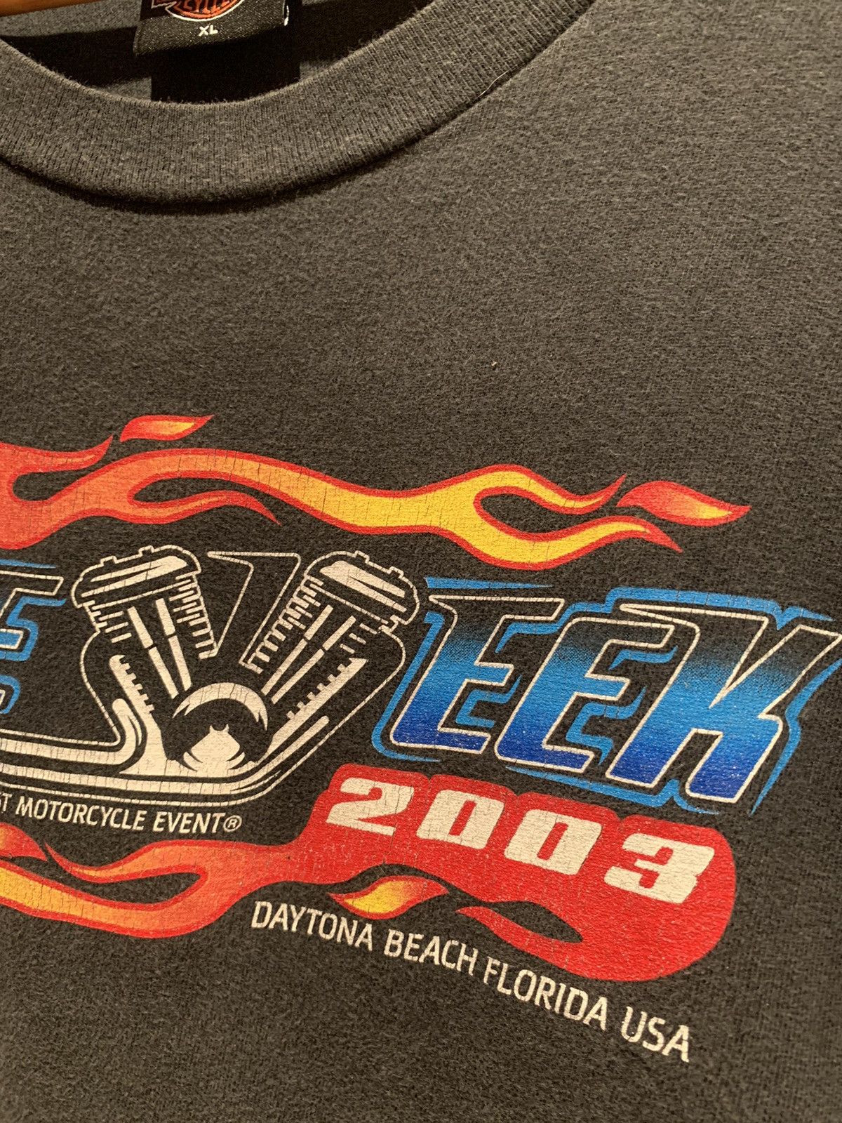 Harley Davidson RARE* Vintage 2003 Harley Davidson Daytona Bike Week T-Shirt Size US XL / EU 56 / 4 - 3 Thumbnail
