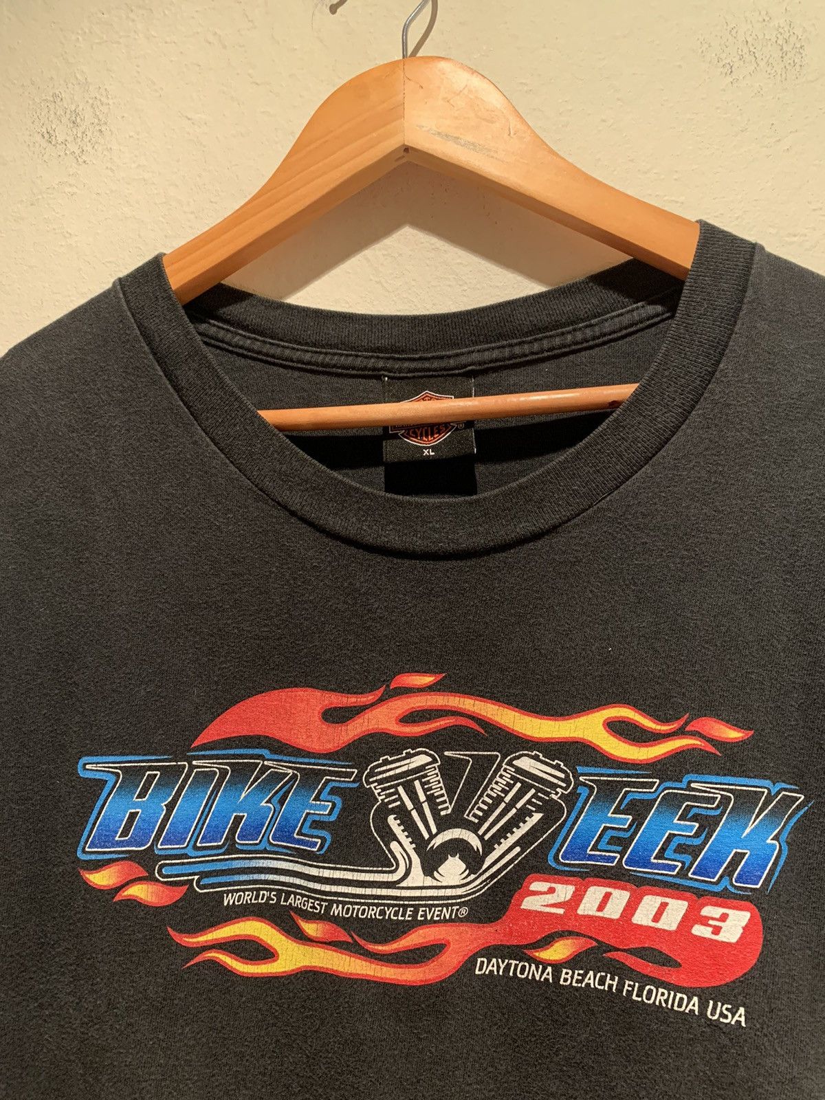 Harley Davidson RARE* Vintage 2003 Harley Davidson Daytona Bike Week T-Shirt Size US XL / EU 56 / 4 - 2 Thumbnail