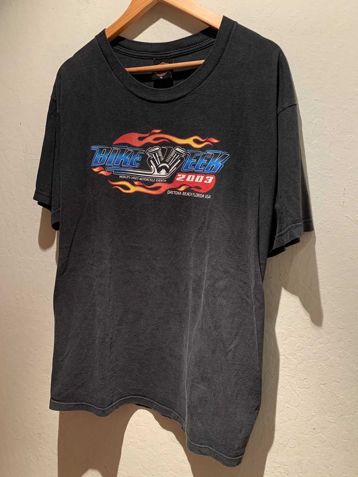 Harley Davidson RARE* Vintage 2003 Harley Davidson Daytona Bike Week T-Shirt Size US XL / EU 56 / 4 - 1 Thumbnail