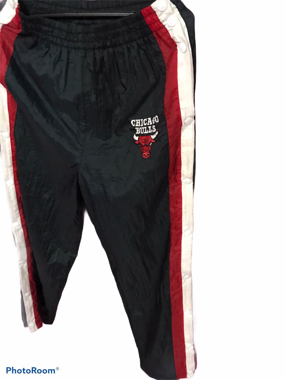 NBA VINTAGE CHICAGO BULLS 90s TRACK PANTS Size US 27 - 2 Thumbnail