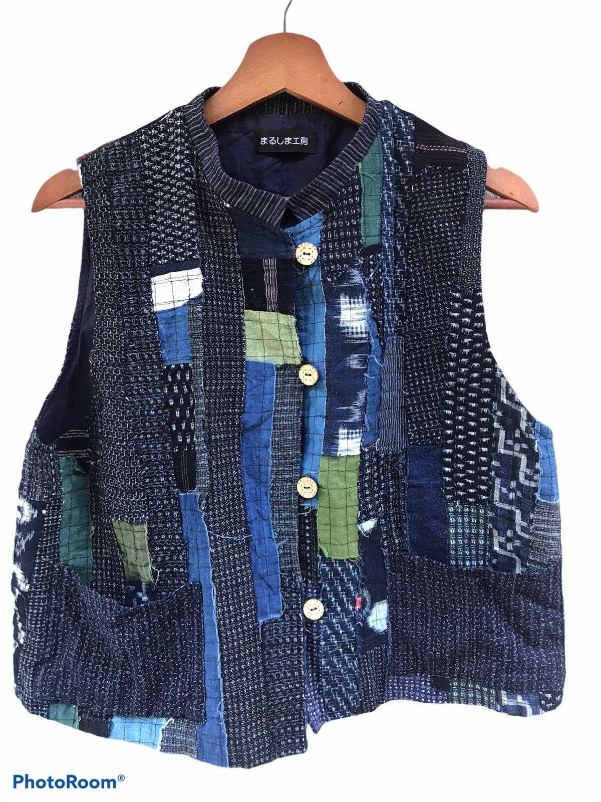 Japanese Brand Kapital style boro patchwork vest japan two pocket Size US L / EU 52-54 / 3 - 1 Thumbnail