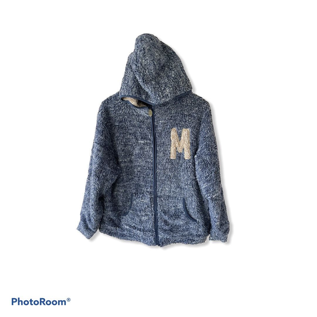 image of Rough Union Made Jacket Fleece Japan in Blue, Men's (Size Medium)