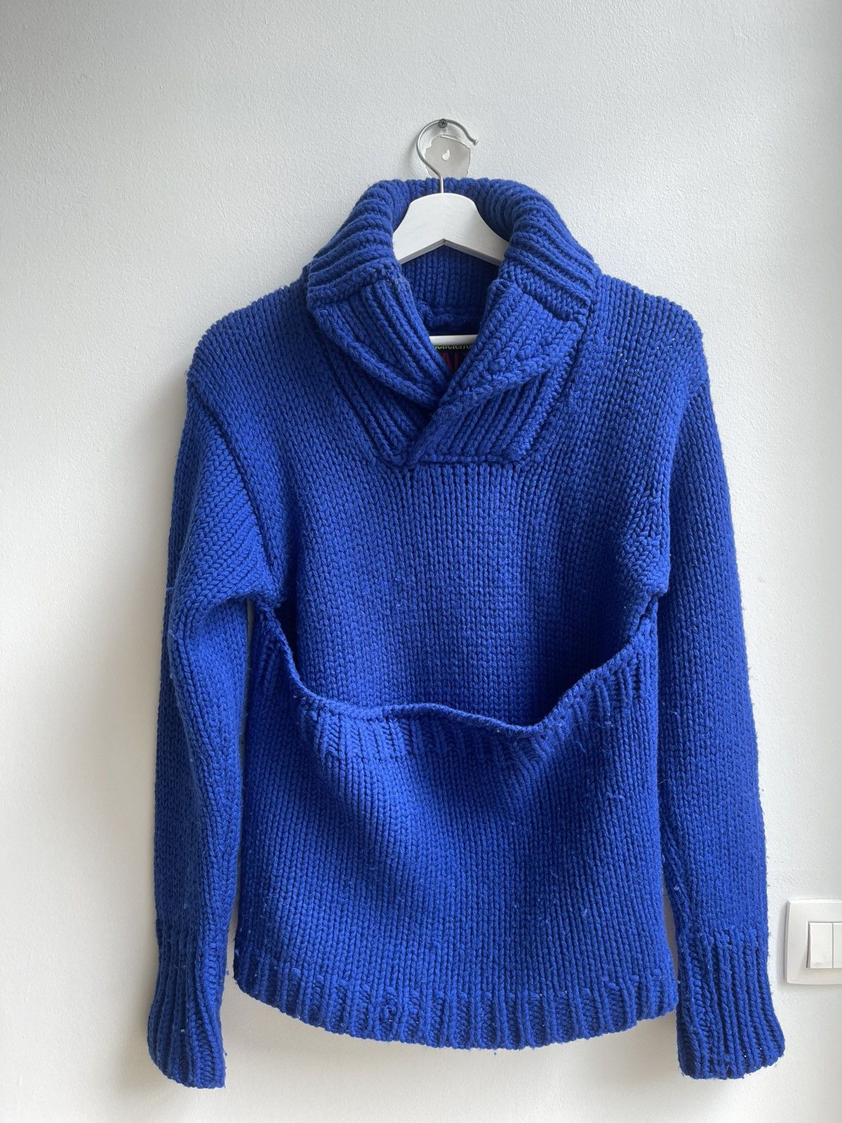 Walter Van Beirendonck Aesthetic Terrorists By Walter 2 Ways Knitwear Shawl Collar Size US XS / EU 42 / 0 - 7 Thumbnail