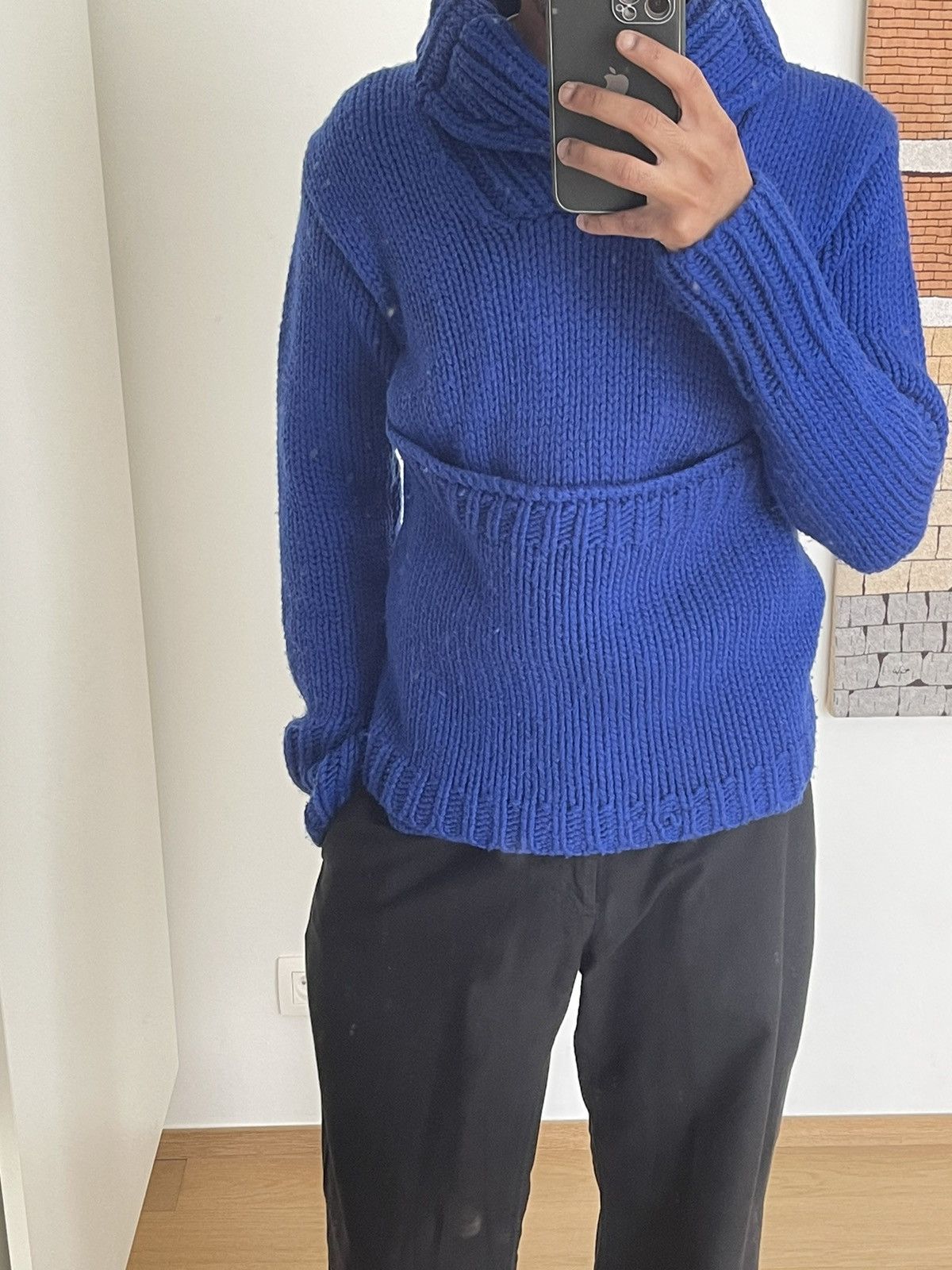 Walter Van Beirendonck Aesthetic Terrorists By Walter 2 Ways Knitwear Shawl Collar Size US XS / EU 42 / 0 - 6 Thumbnail