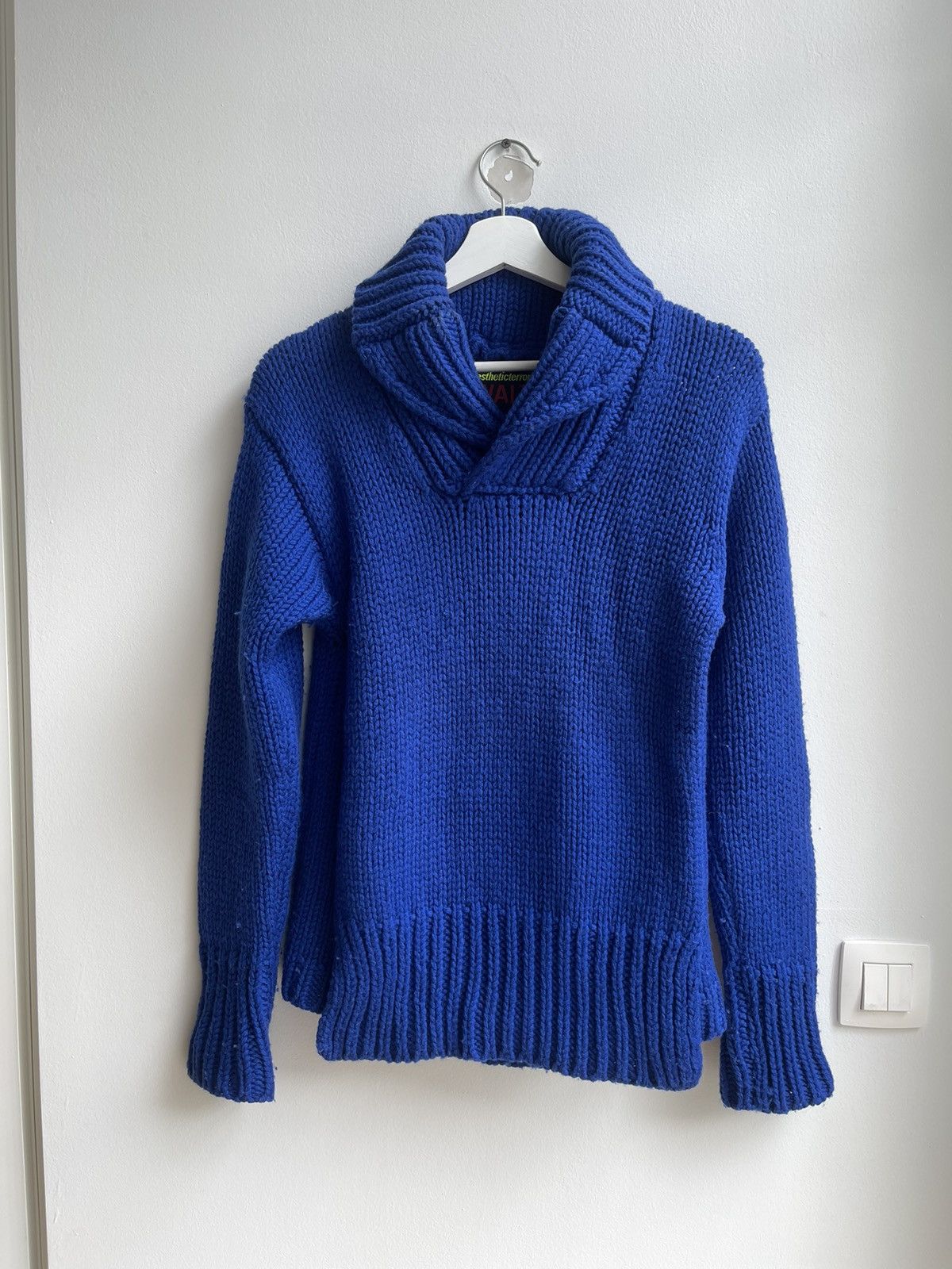 Walter Van Beirendonck Aesthetic Terrorists By Walter 2 Ways Knitwear Shawl Collar Size US XS / EU 42 / 0 - 1 Thumbnail