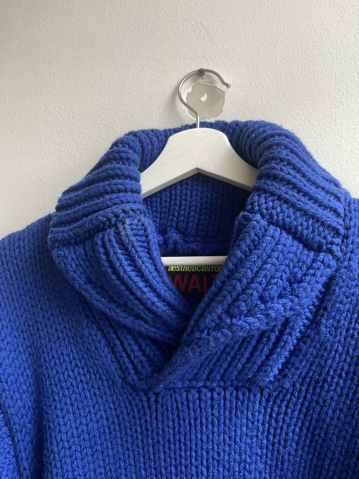 Walter Van Beirendonck Aesthetic Terrorists By Walter 2 Ways Knitwear Shawl Collar Size US XS / EU 42 / 0 - 8 Thumbnail
