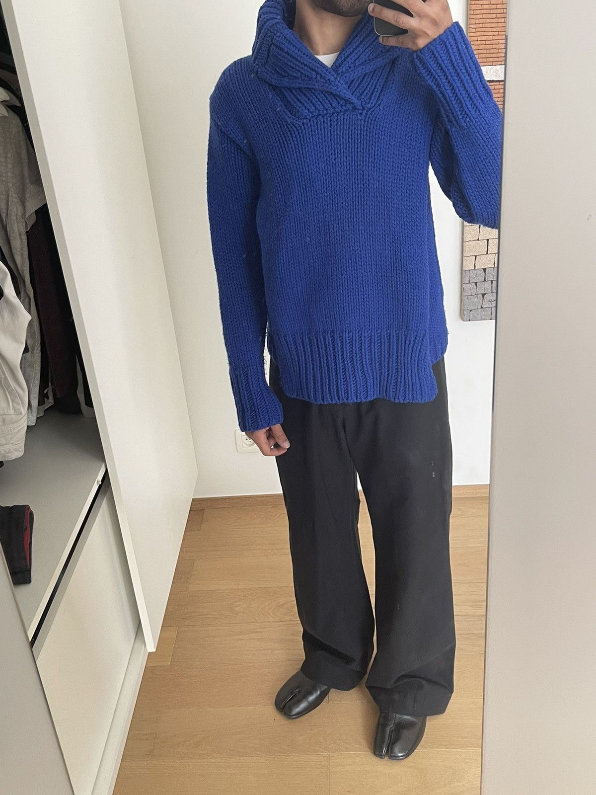 Walter Van Beirendonck Aesthetic Terrorists By Walter 2 Ways Knitwear Shawl Collar Size US XS / EU 42 / 0 - 5 Thumbnail