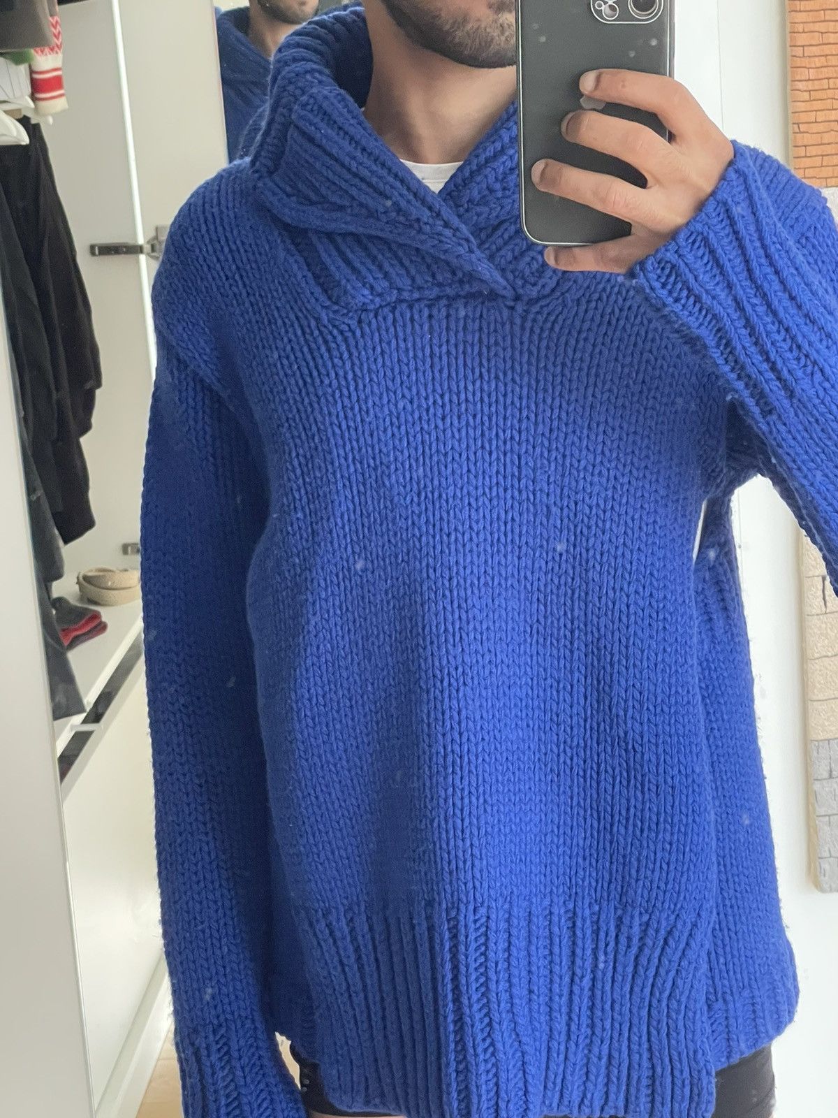 Walter Van Beirendonck Aesthetic Terrorists By Walter 2 Ways Knitwear Shawl Collar Size US XS / EU 42 / 0 - 3 Thumbnail