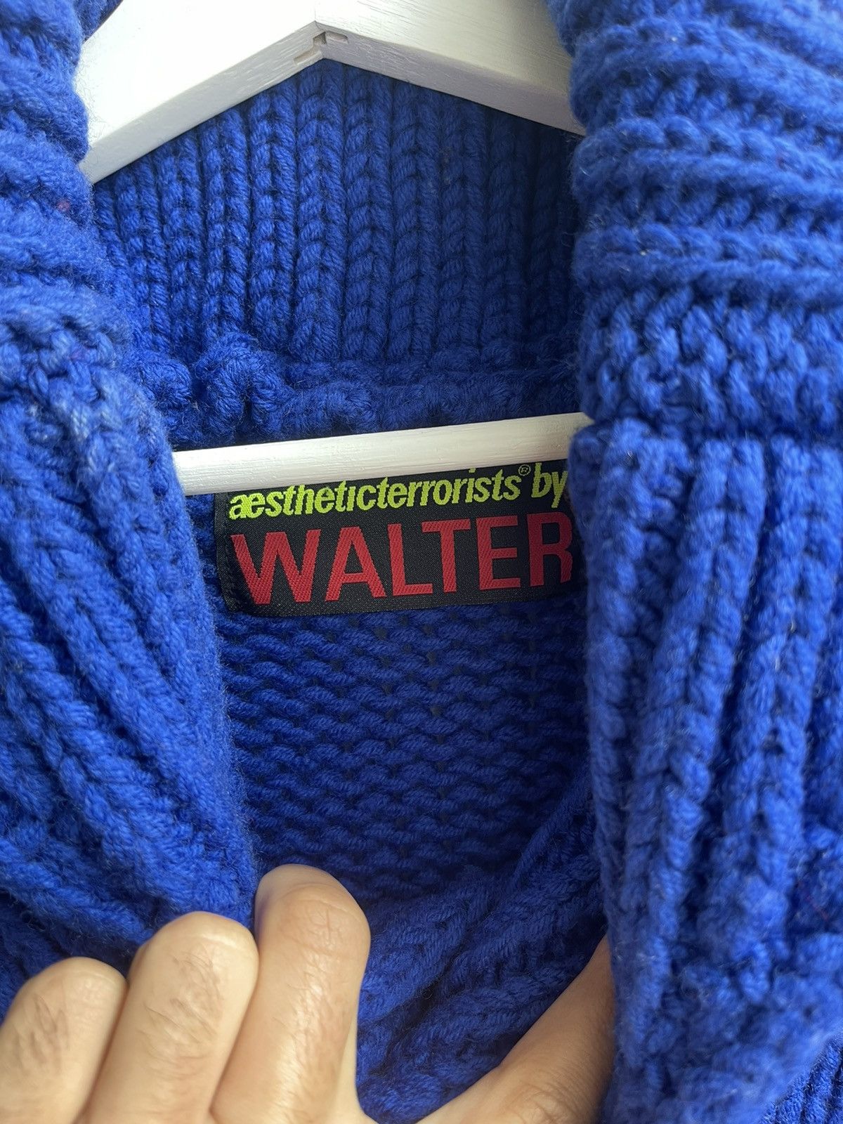 Walter Van Beirendonck Aesthetic Terrorists By Walter 2 Ways Knitwear Shawl Collar Size US XS / EU 42 / 0 - 9 Thumbnail
