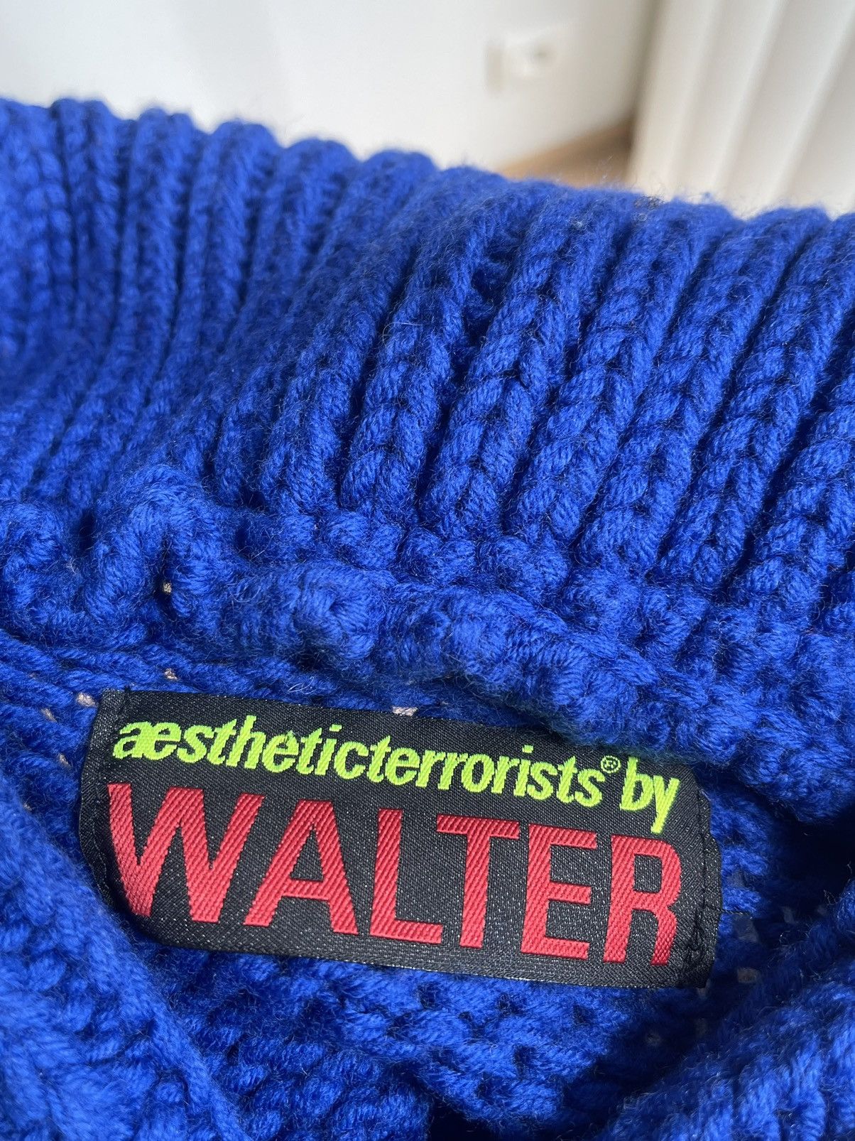 Walter Van Beirendonck Aesthetic Terrorists By Walter 2 Ways Knitwear Shawl Collar Size US XS / EU 42 / 0 - 17 Thumbnail