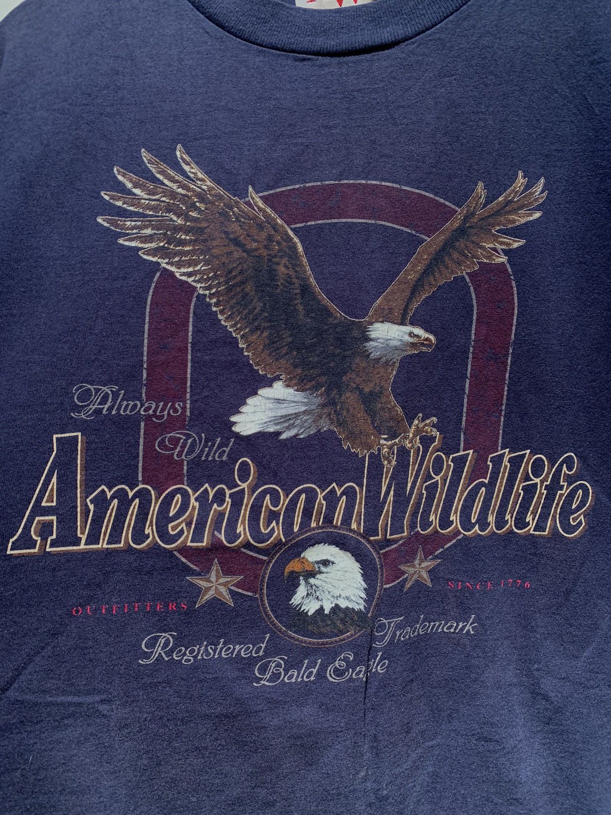 Tultex *RARE* Vintage American Wildlife Bald Eagle Tultex T-Shirt M Size US M / EU 48-50 / 2 - 2 Thumbnail