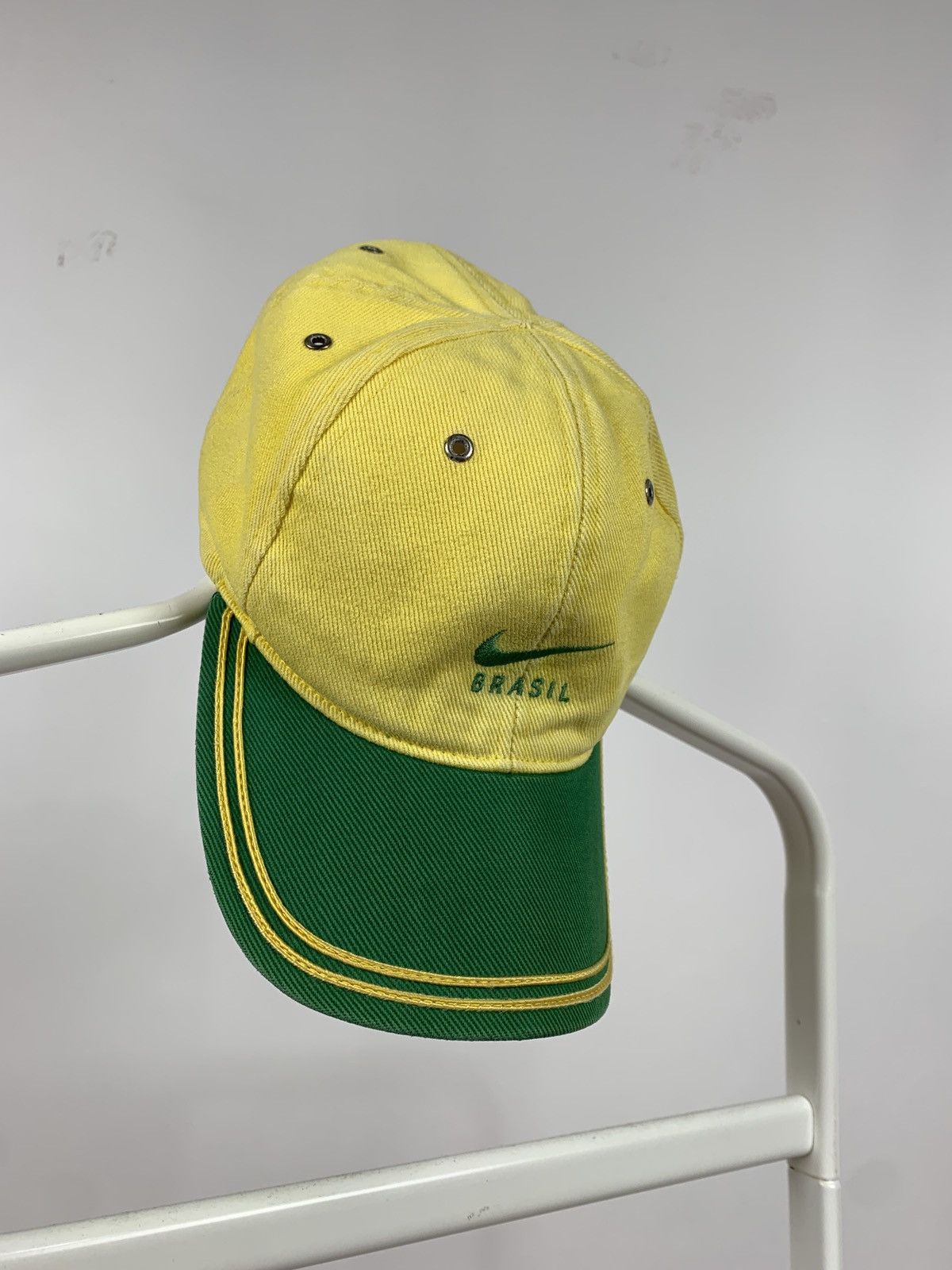 Nike 90s Vintage Nike Brasil Soccer Cap Size ONE SIZE - 4 Thumbnail