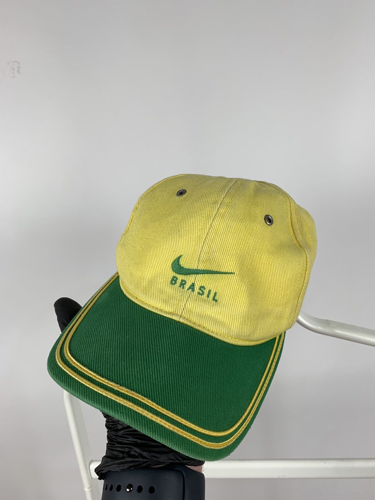 Nike 90s Vintage Nike Brasil Soccer Cap Size ONE SIZE - 5 Thumbnail