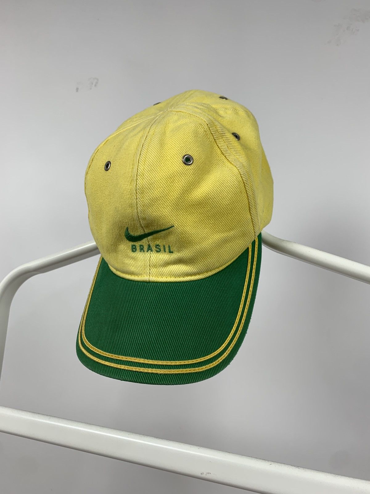 Nike 90s Vintage Nike Brasil Soccer Cap Size ONE SIZE - 3 Thumbnail