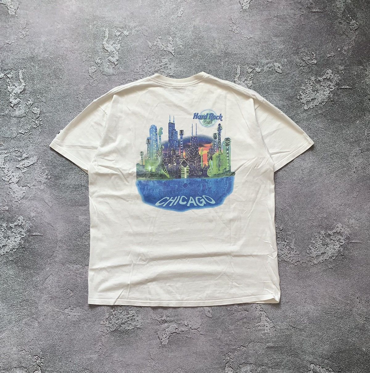 Harley Davidson × Planet Hollywood × Vintage Hard Rock Cafe Chicago XXL vintage big logo tee T-shirt polo Size US XXL / EU 58 / 5 - 2 Thumbnail
