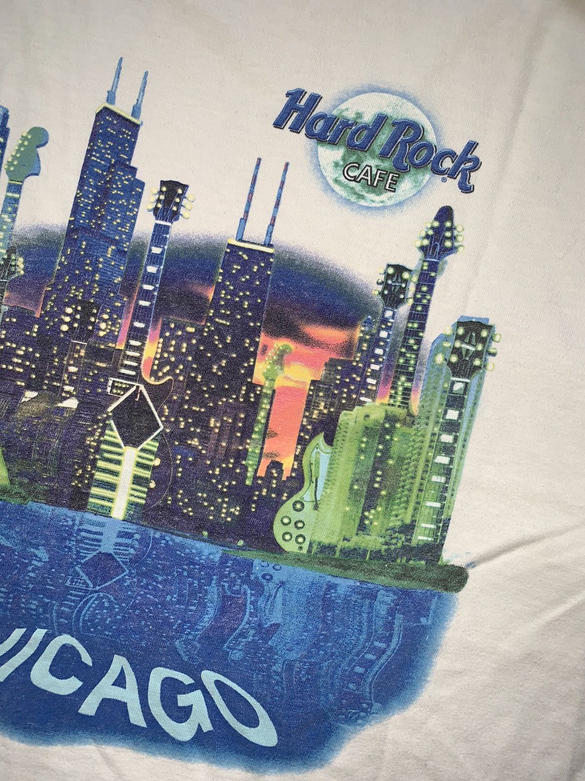 Harley Davidson × Planet Hollywood × Vintage Hard Rock Cafe Chicago XXL vintage big logo tee T-shirt polo Size US XXL / EU 58 / 5 - 6 Thumbnail